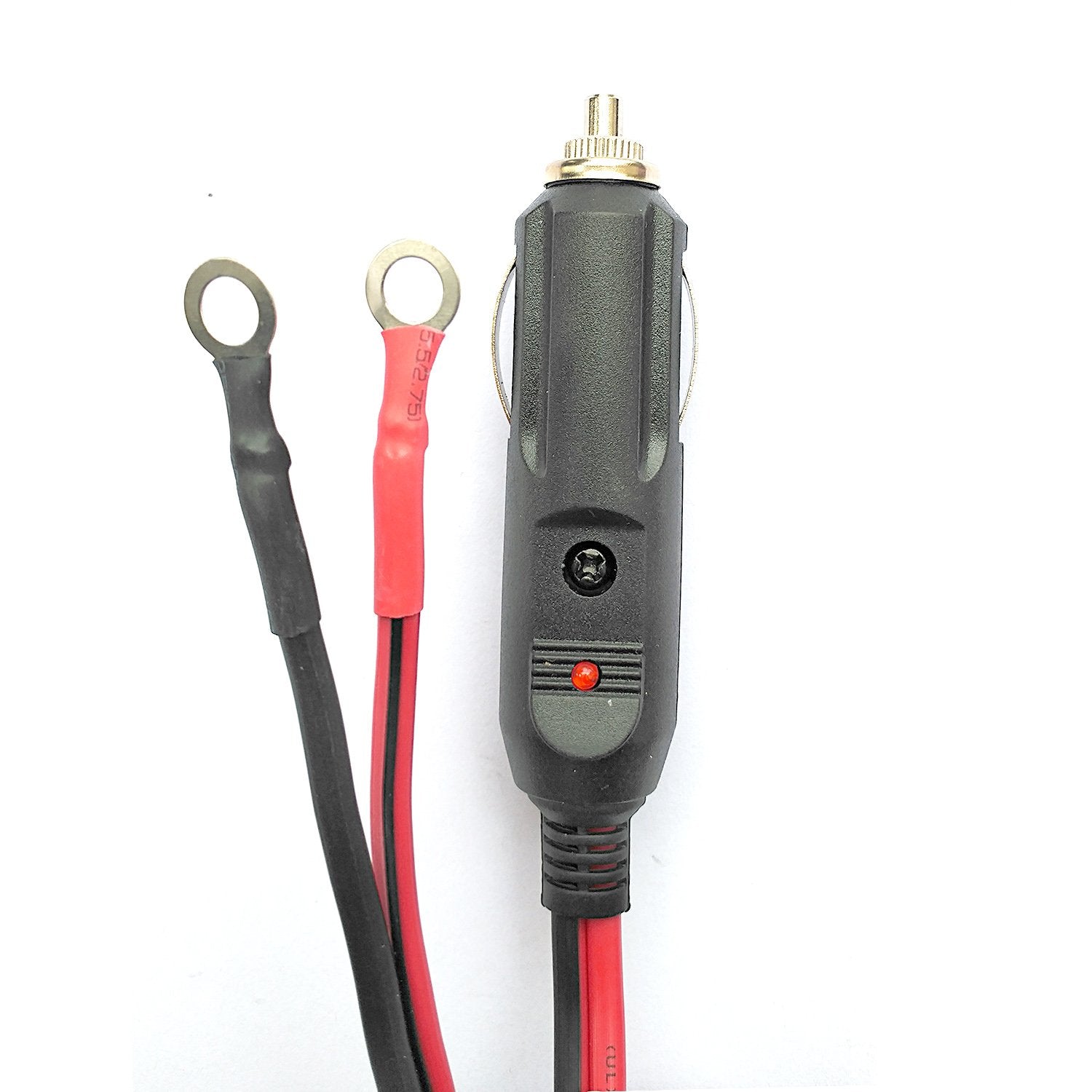 12V 15A Heavy Duty Male To Male Cigarette Plug Cigarette Lighter Adapter Charger Cord With Led Lights And Fuse Protection On Bot