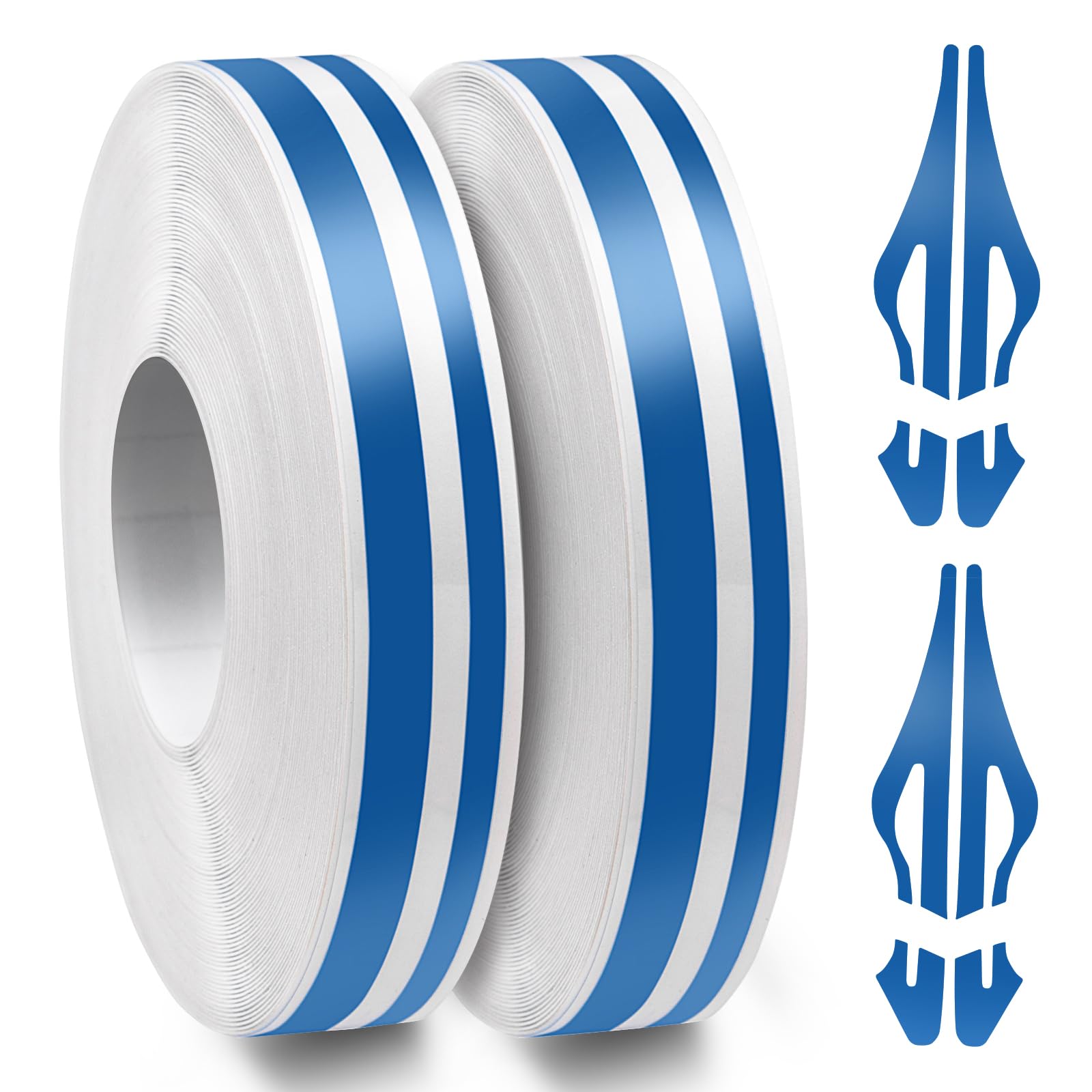 Spurtar Car Pinstripe Tape, Pinstriping Automotive Tape, Vinyl Thin Car Fine Line Decals, Motorcycle Boat, Racing Stripes, 2 Rol