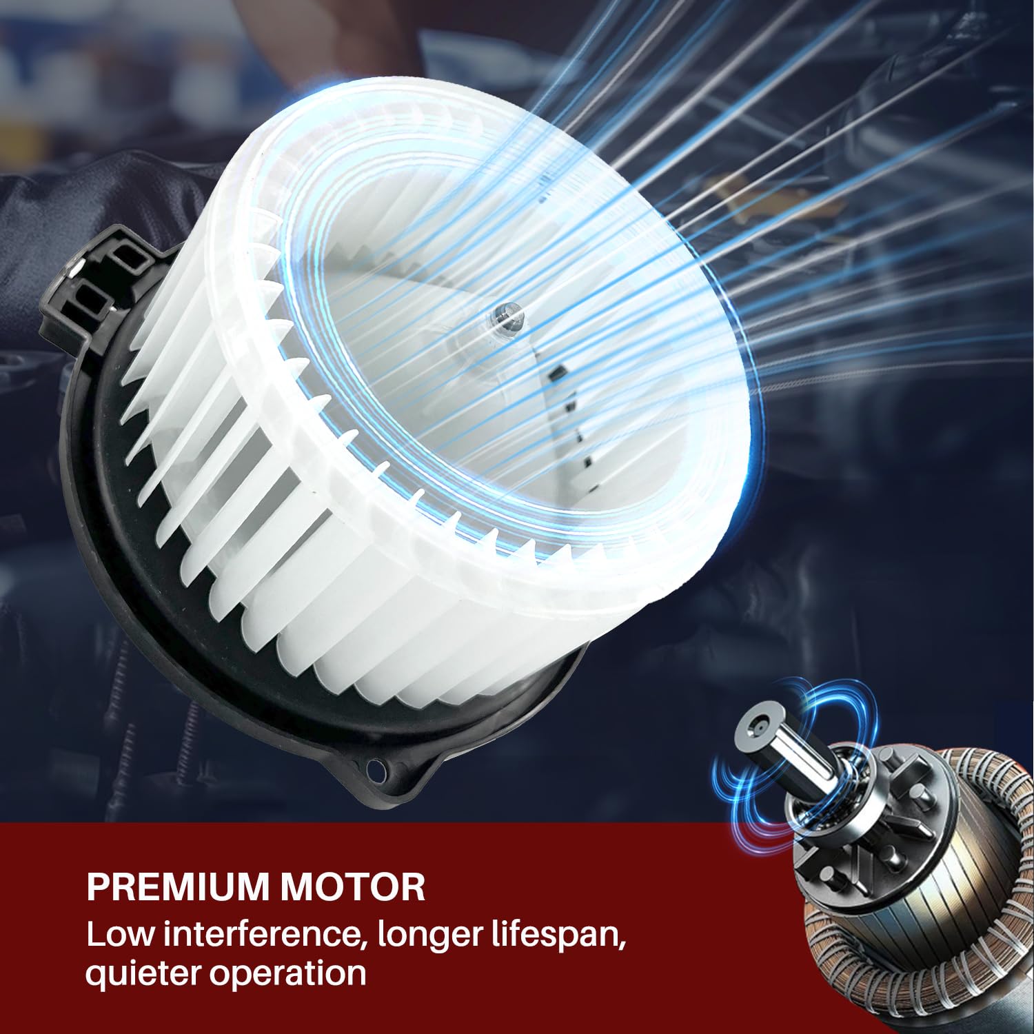 Aspligo 700058 Ac Heater Blower Motor Fan Assembly Fit For Scion Tc 2005-2009, For Toyota Celica 2000-2005, Rav4 2001-2003 87103