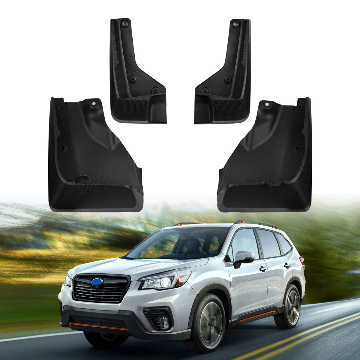 Powerty Mud Flaps Splash Guards For 2019-2022 2023 2024 Subaru Forester Accessories Mudflap Front And Rear Fender Flares Abs Mud