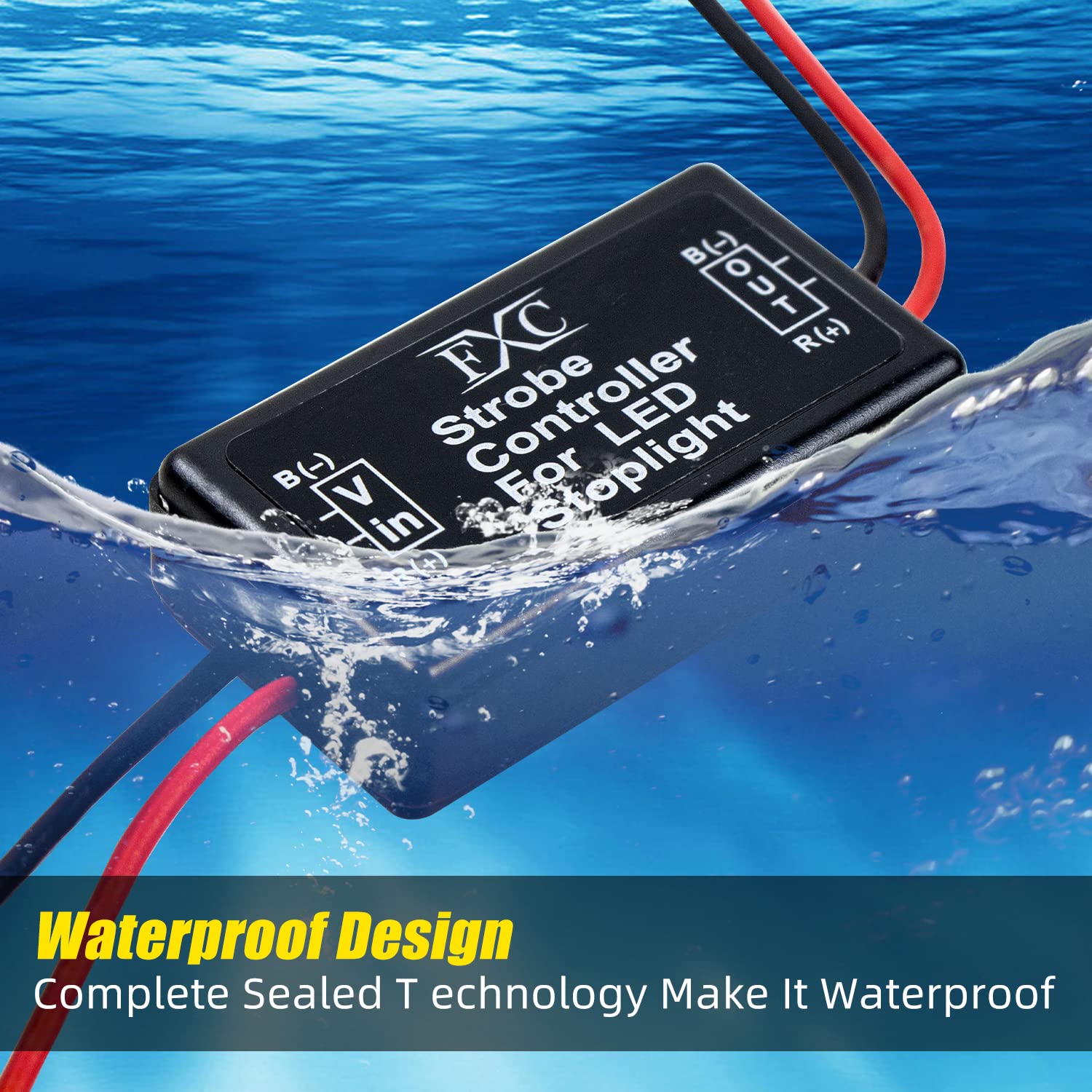 Fxc 2X 24W Flash Strobe Controller Flasher Module For Led Brake Light Tail Stop Light 12-30V