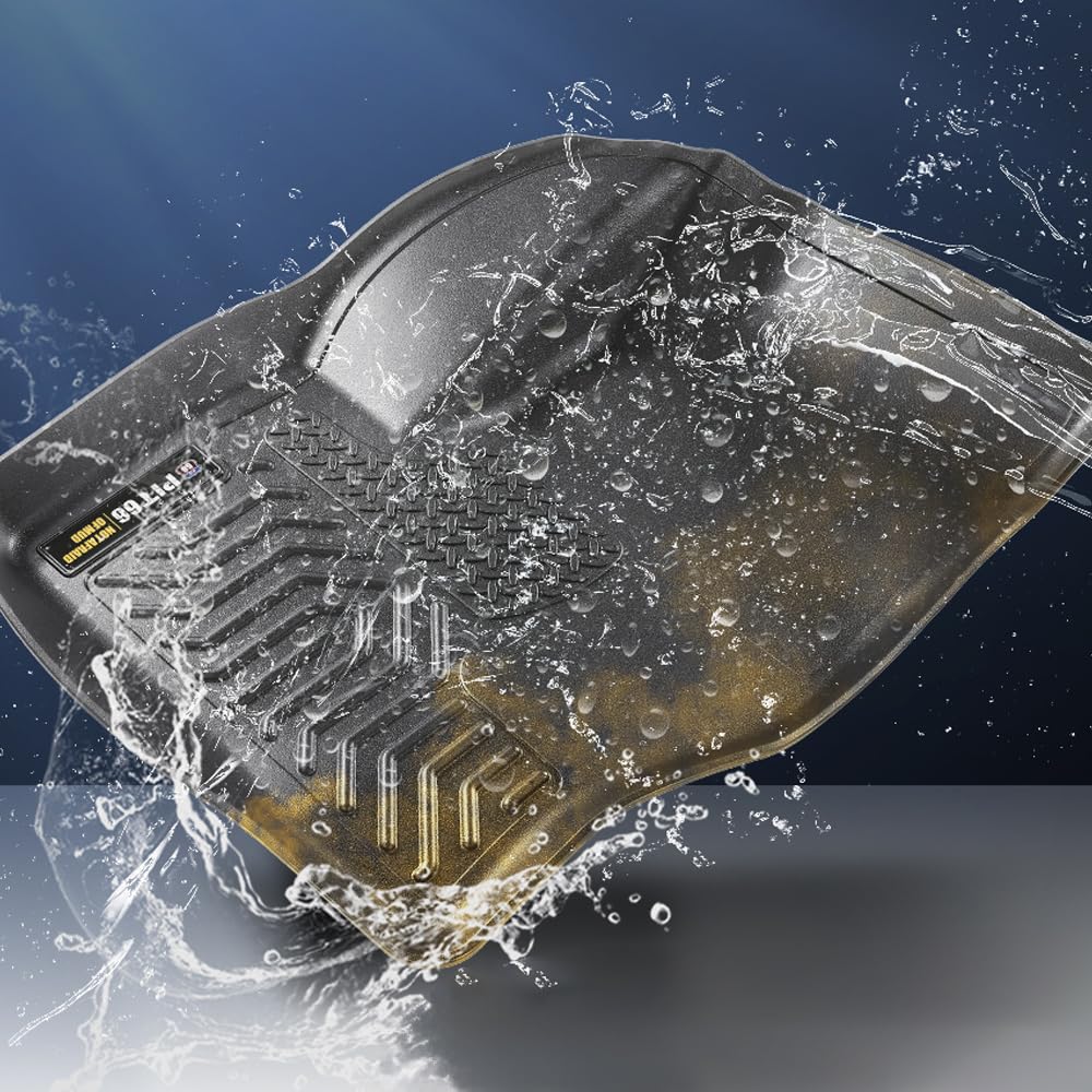 Pit66 Floor Mats Compatible With 2013-2019 Ford Escape Fit 2013-2018 Ford C-Max, (Heavy Duty) Tpe 3-Piece Premium Floor Liners I