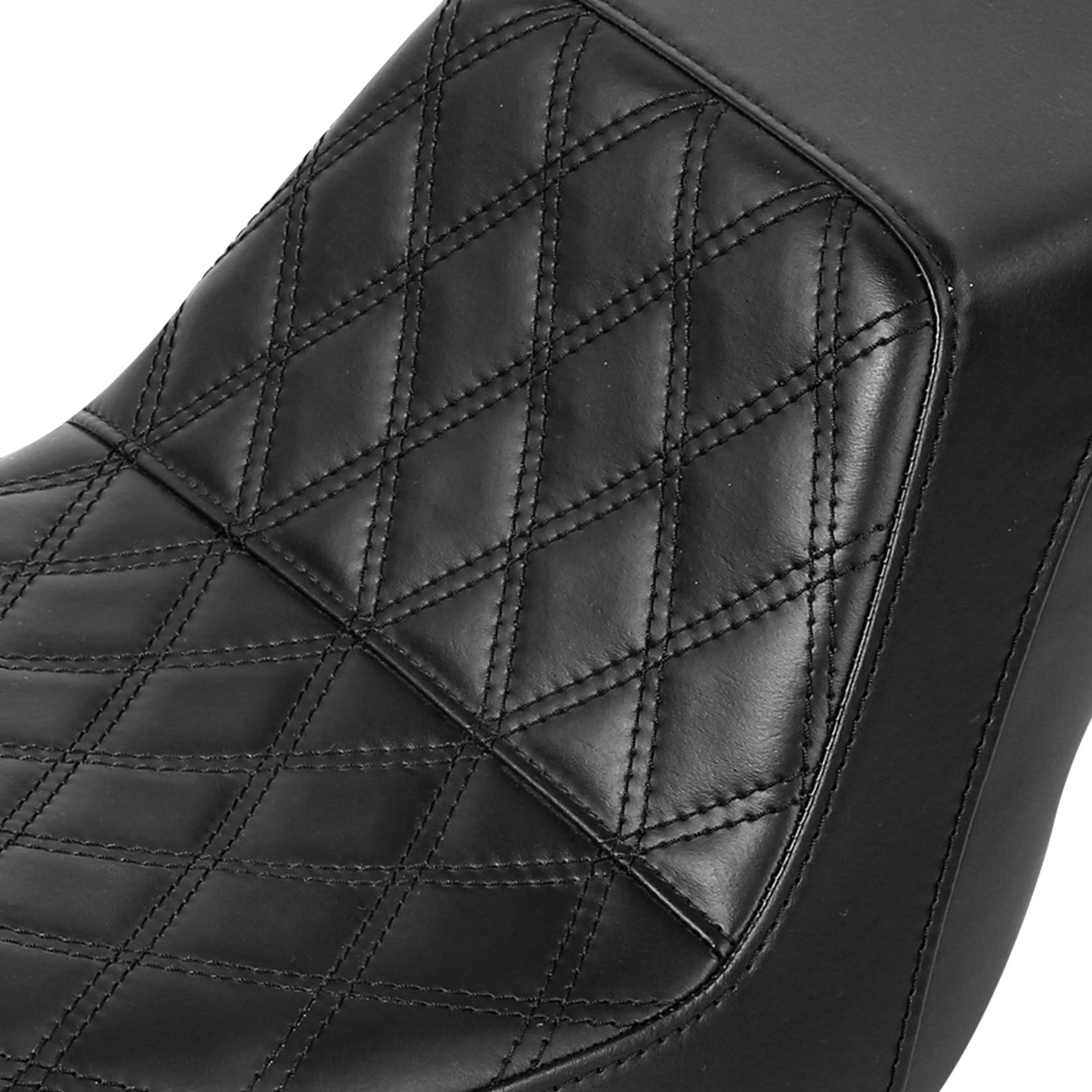 Motorcycle Seat Driver & Passenger Seat Fit For Harley Dyna Wide Glide Low Rider Fat Bob Street Bob Fxdb Super Glide Custom Switchback 2006-2017 Black Stitching