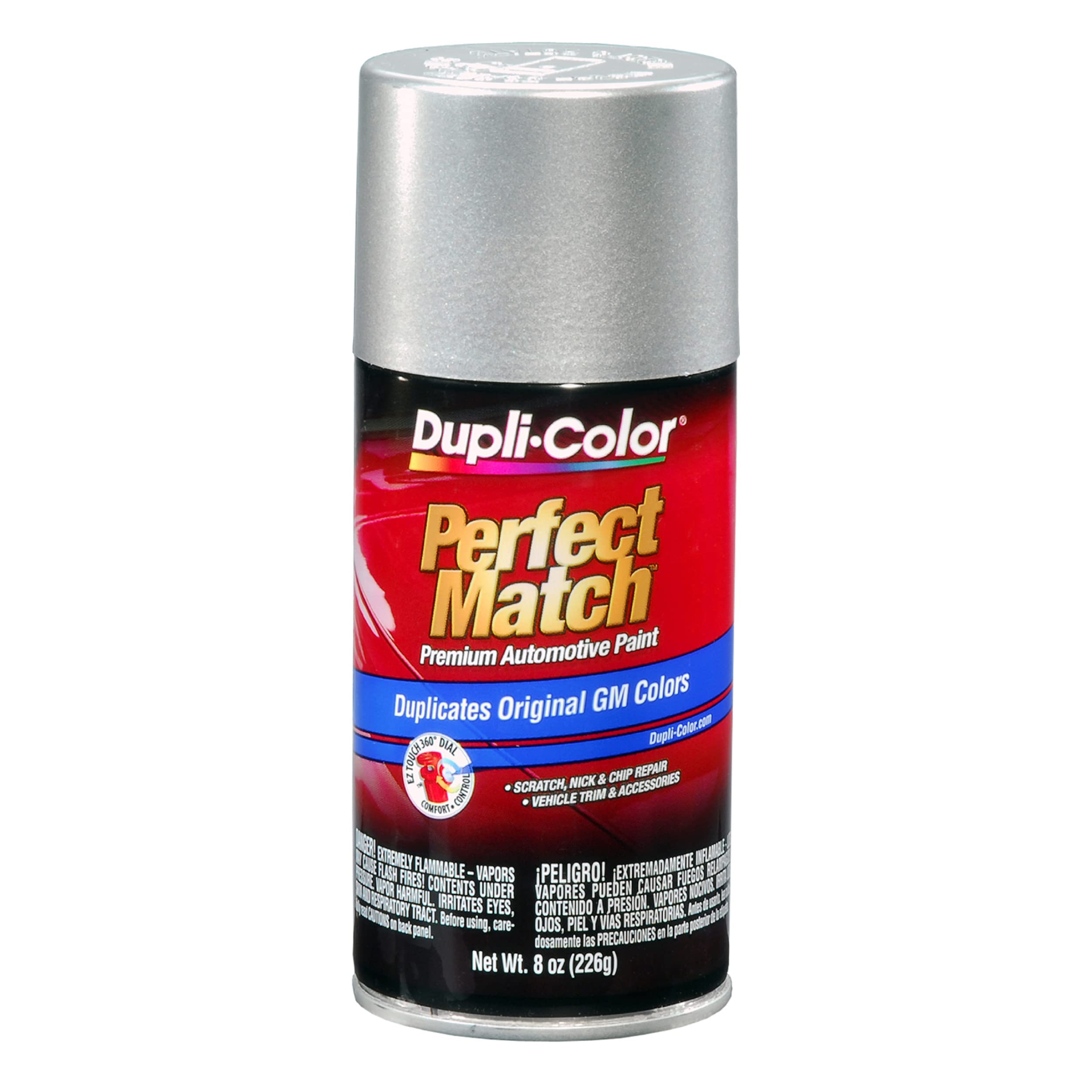 Dupli-Color Ebgm05307 Perfect Match Automotive Spray Paint  General Motors Light Tarnished Silver Metallic, 67 Wa994L  8 Oz. Aer