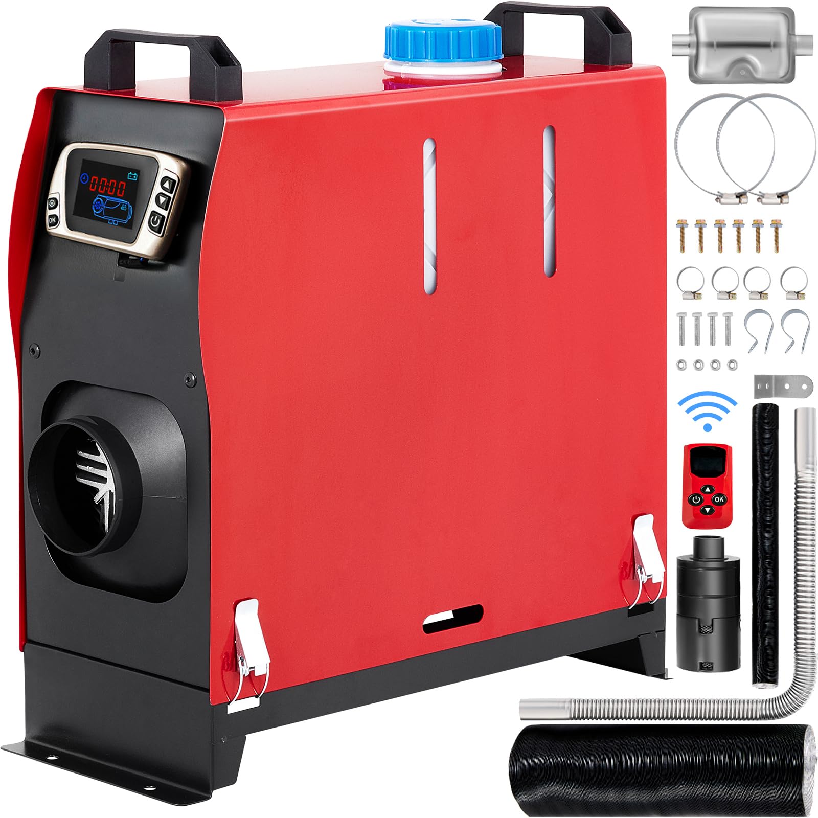 Vevor 8Kw Diesel Heater All In One, Diesel Air Heater With Remote Control And Lcd Screen, Parking Heater Fast Heating Low Noise,