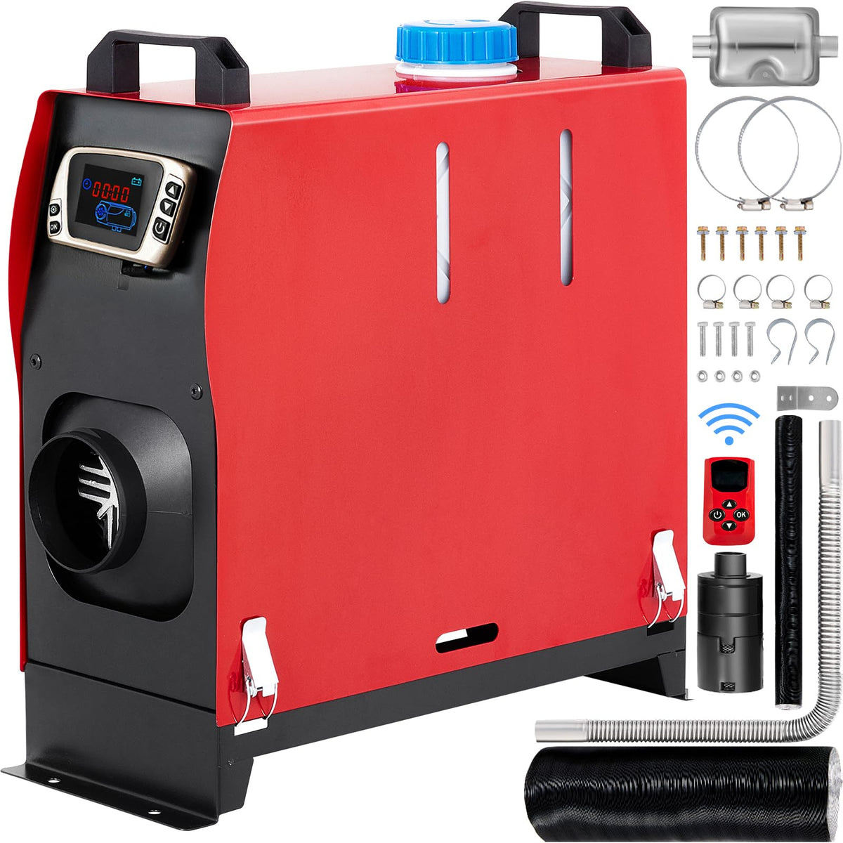 VEVOR 8KW Diesel Air Heater Muffler Diesel Heater 12V 8000W Diesel Parking Heater Remote Control Remote Control with LCD Switch 