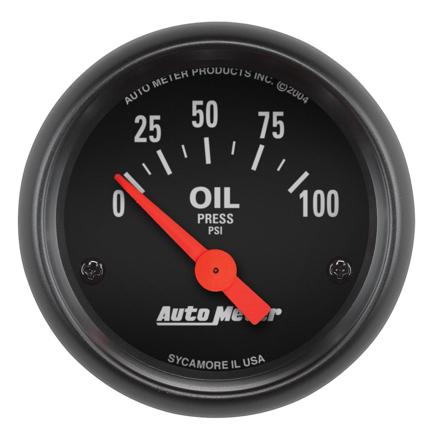 AUTO METER 2634 Z-Series Electric Oil Pressure Gauge, 2-1/16&quot; (52.4mm)