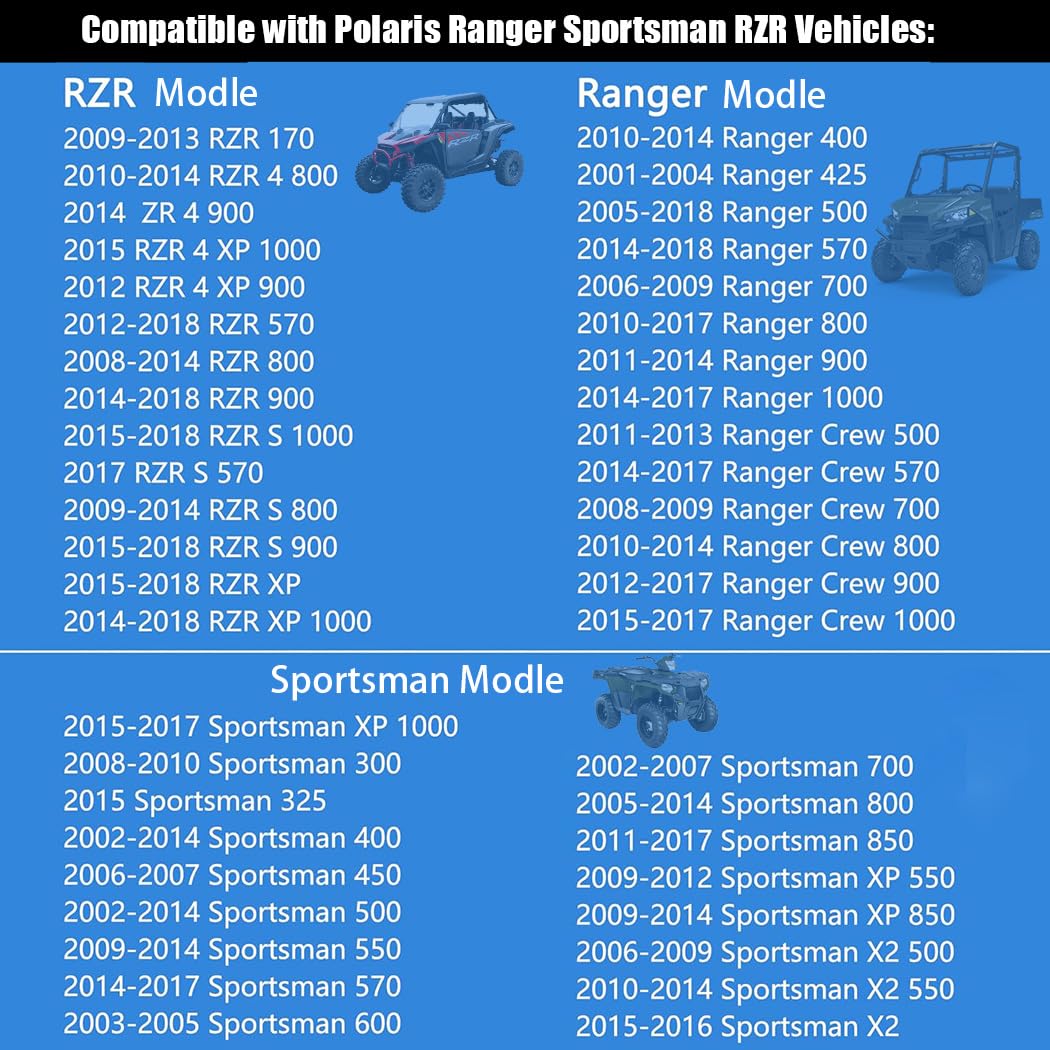 Ignition Key Switch Fits For Polaris Ranger Sportsman Rzr 170 300 325 400 425 450 500 550 570 600 700 800 850 900 1000 4X4 Crew