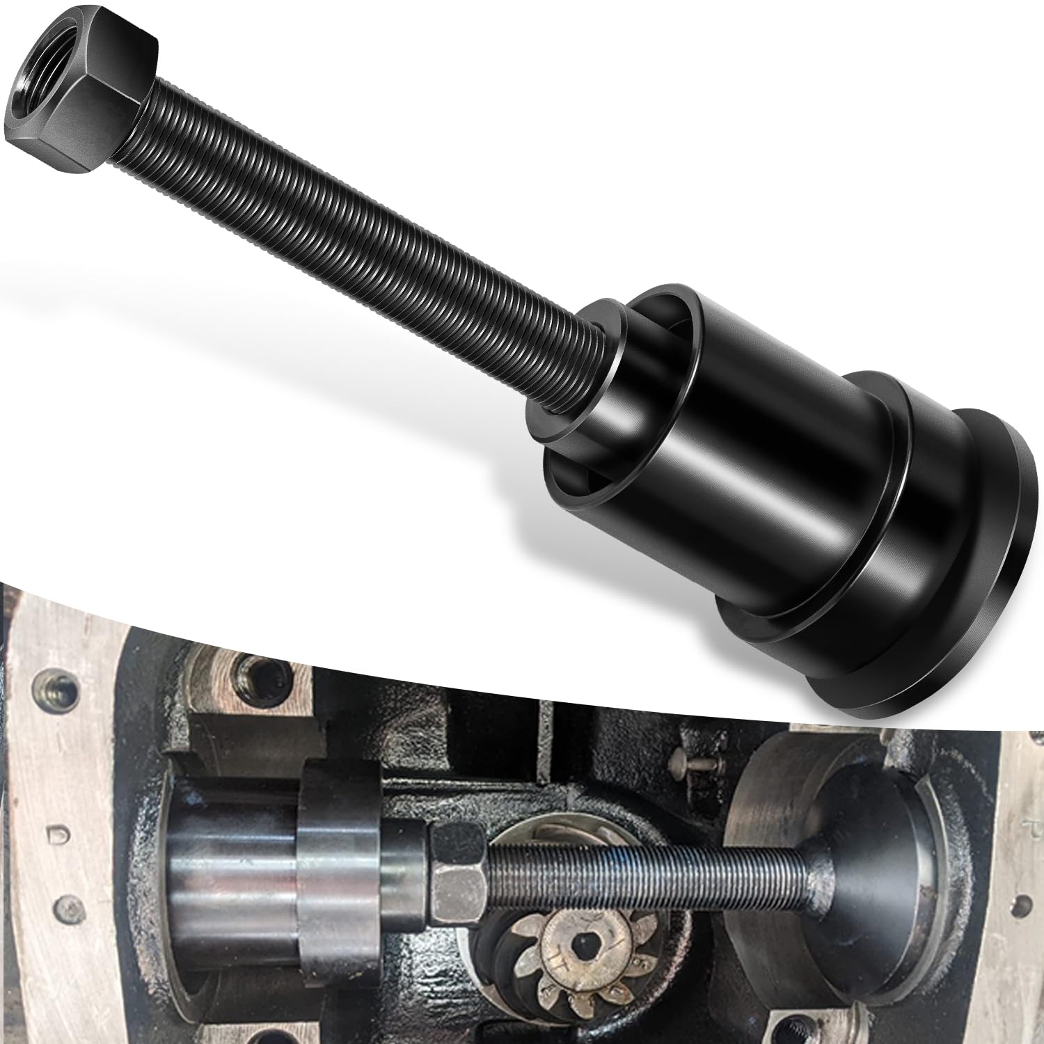 Inner Axle Side Seal Installation Tool For Dana 30/44/60 Front & Rear Differentials Compatible With Jeep, Ford, Dodge, Volve Chevrolet, Gmc, International Scout, Jaguar, Isuzu, Mercury Mariner