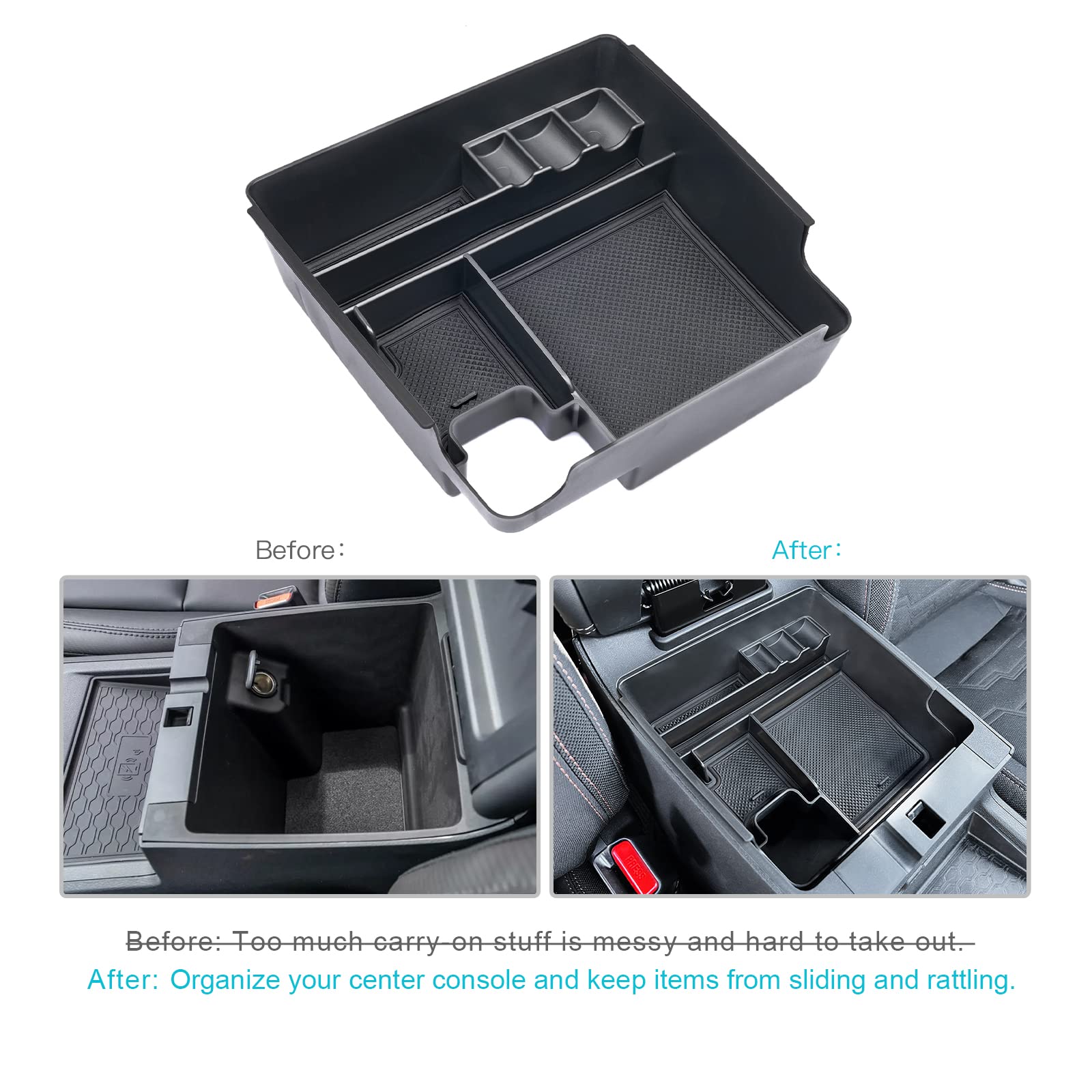 Cdefg For 2022 2023 Frontier Pickup Truck Center Console Organizer Tray 2022 Nisan Frontier Truck Armrest Tray Storage Box Tray Coin Container 2022 2023 Frontier Pickup Truck Accessories