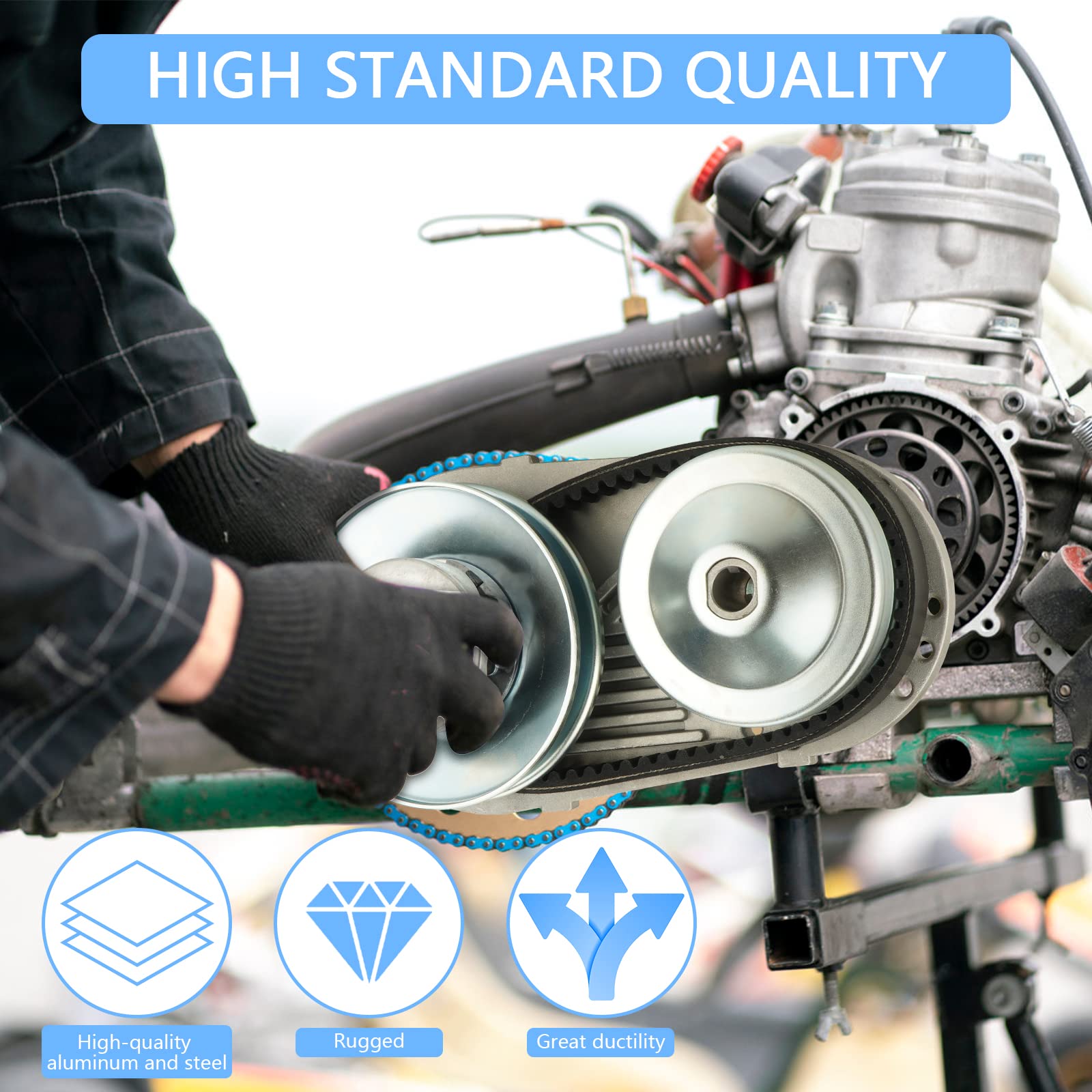 212Cc 30 Series Torque Converter Go Kart Clutch 3/4' 10T #40 41 420 And 12T #35 Chain For Manco Comet Tav2 218353A