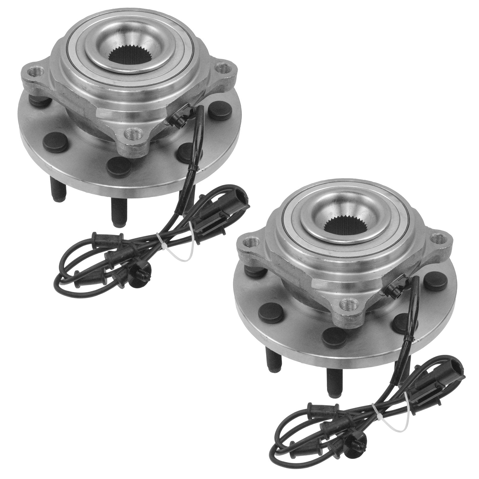 Trq Front Wheel Hub Bearings Assembly Set Compatible With 2009-2010 Dodge Ram 2500 Ram 3500 2011 Ram 2500 3500