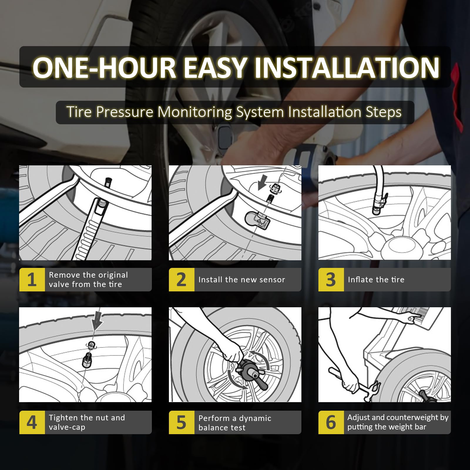 Marsflex Tpms Sensor 42607-33021 Compatible For Toyota Lexus Scion Pontiac, Tire Pressure Monitoring Sensors For Camry Prius Cor
