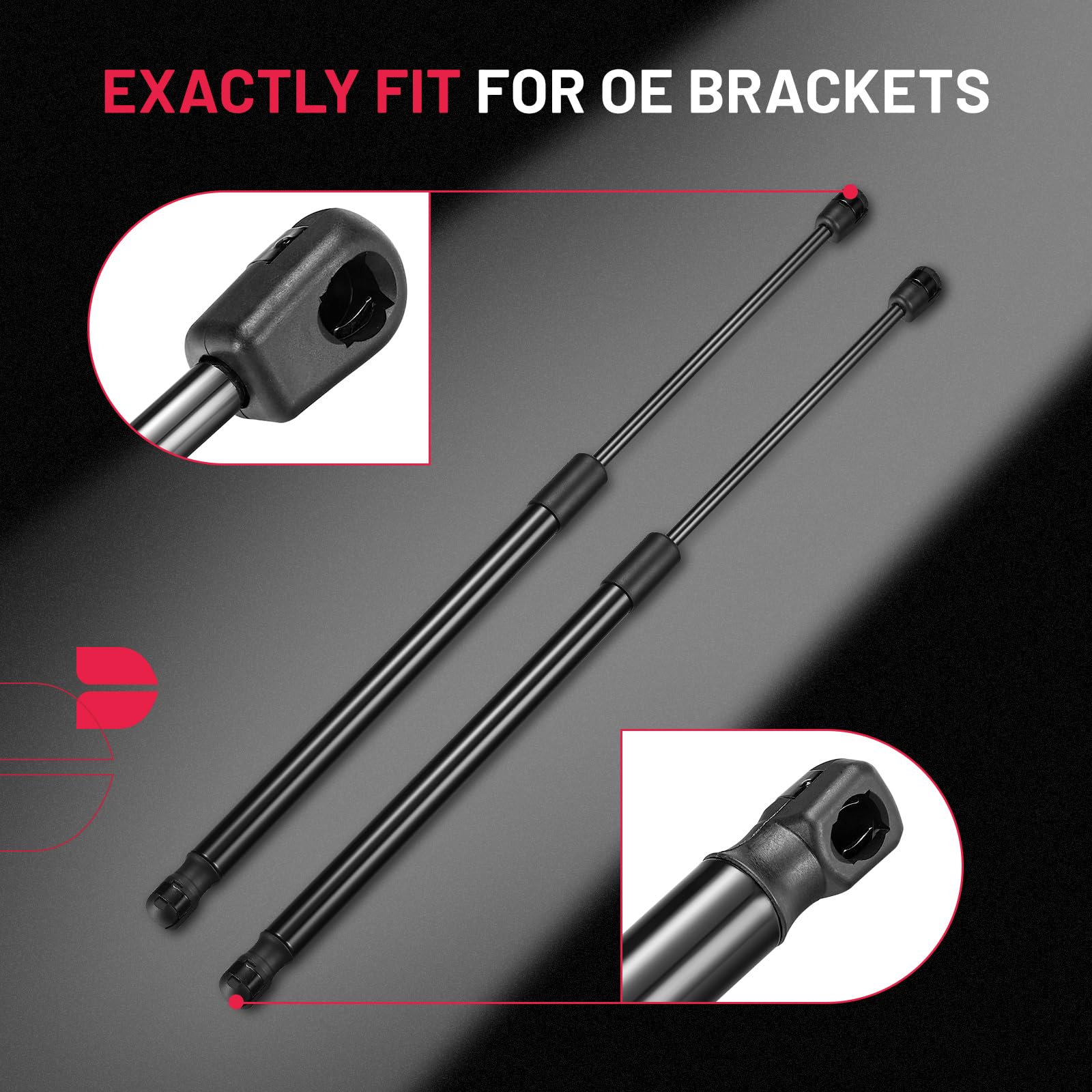 Bdfhyk C16-17566 19.7Inch 150Lbs (667N) Gas Shocks Struts Lift Support For Heavy Duty Bench Box Lid,Floor Hatch Cover, Truck Cam