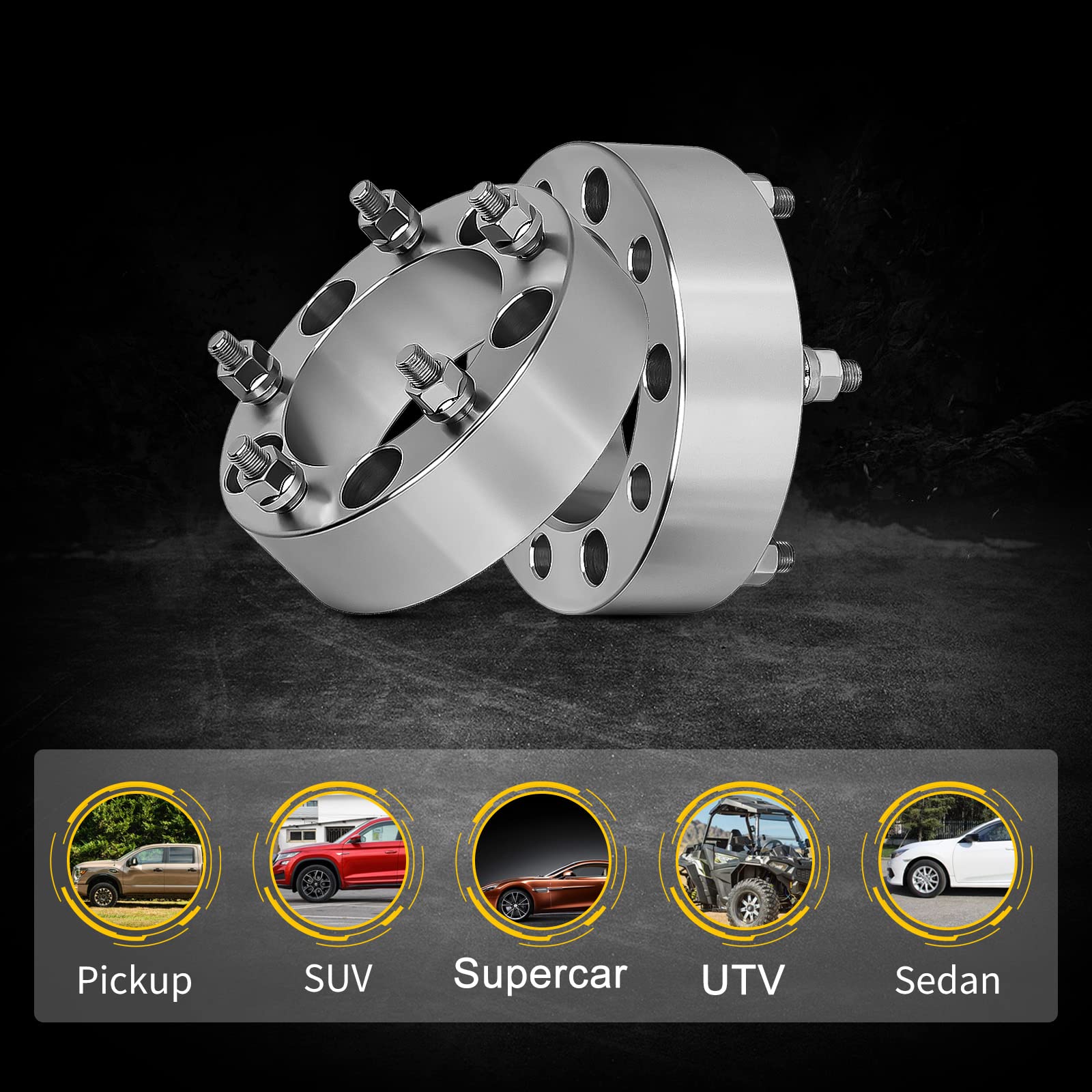 Roadfar 2Pcs 5 Lug Hubcentric Wheel Spacers 5X120 10Mm Thickness Bore 72.56Mm Thread Pitch 12X1.5 Wheel Spacers Compatible For 330I Wheel Spacers 2001-2006 For 840Ci Wheel Spacers 1994-1997