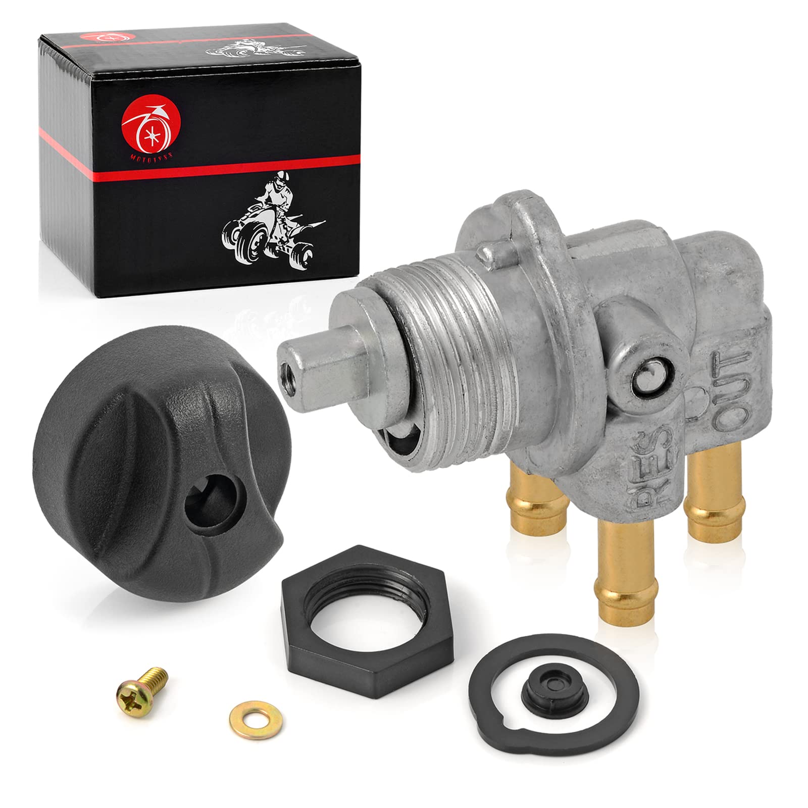 Fuel Valve Petcock 3 Way & Knob Nut Gasket For Sea Doo Gs Gsi Gsx Gt Gti Gts Gtx Hx Sp Spi Spx Xp 580 650 717 720 787 800 275500098