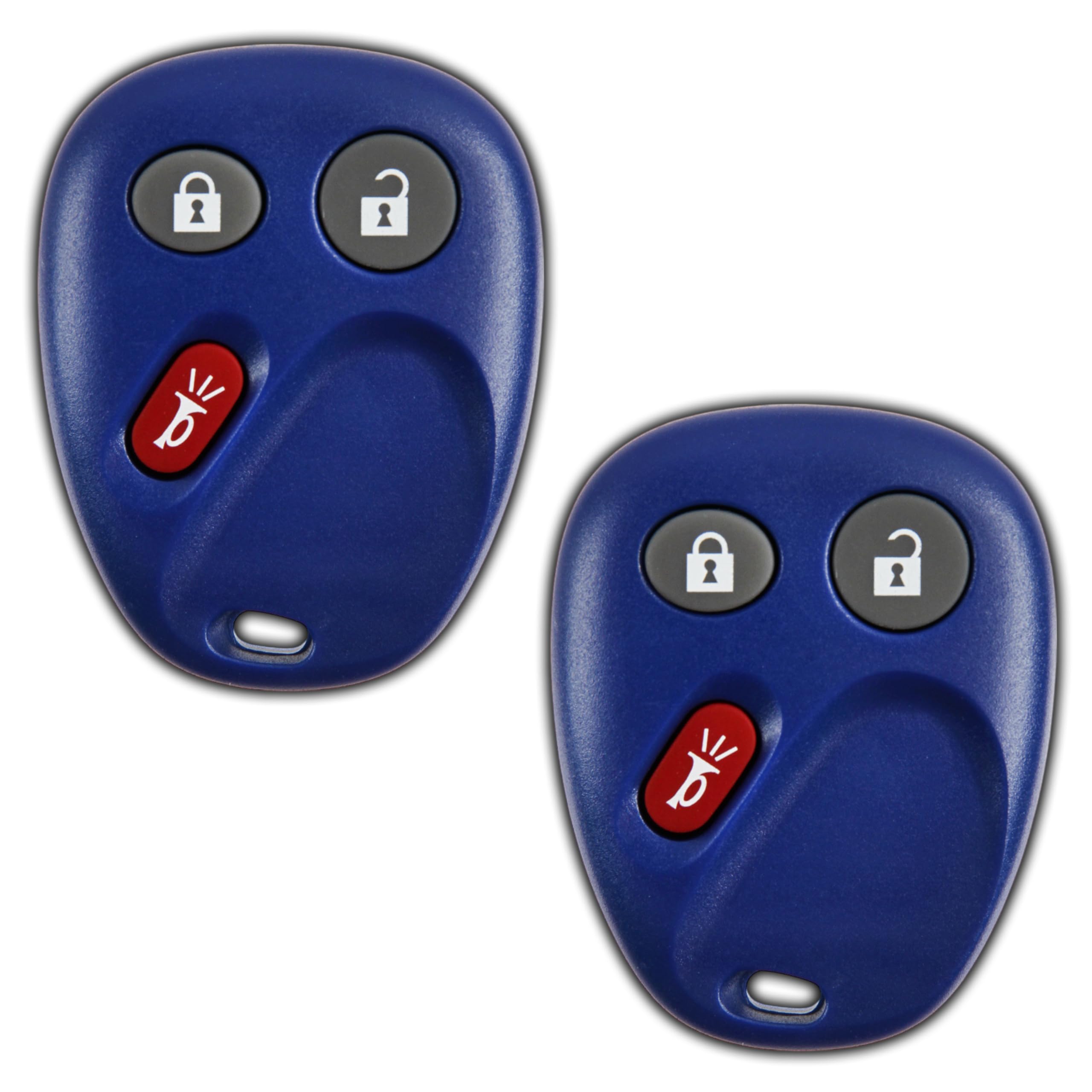 Keylessoption Keyless Entry Remote Control Car Key Fob Replacement For Lhj011 -Blue (Pack Of 2)