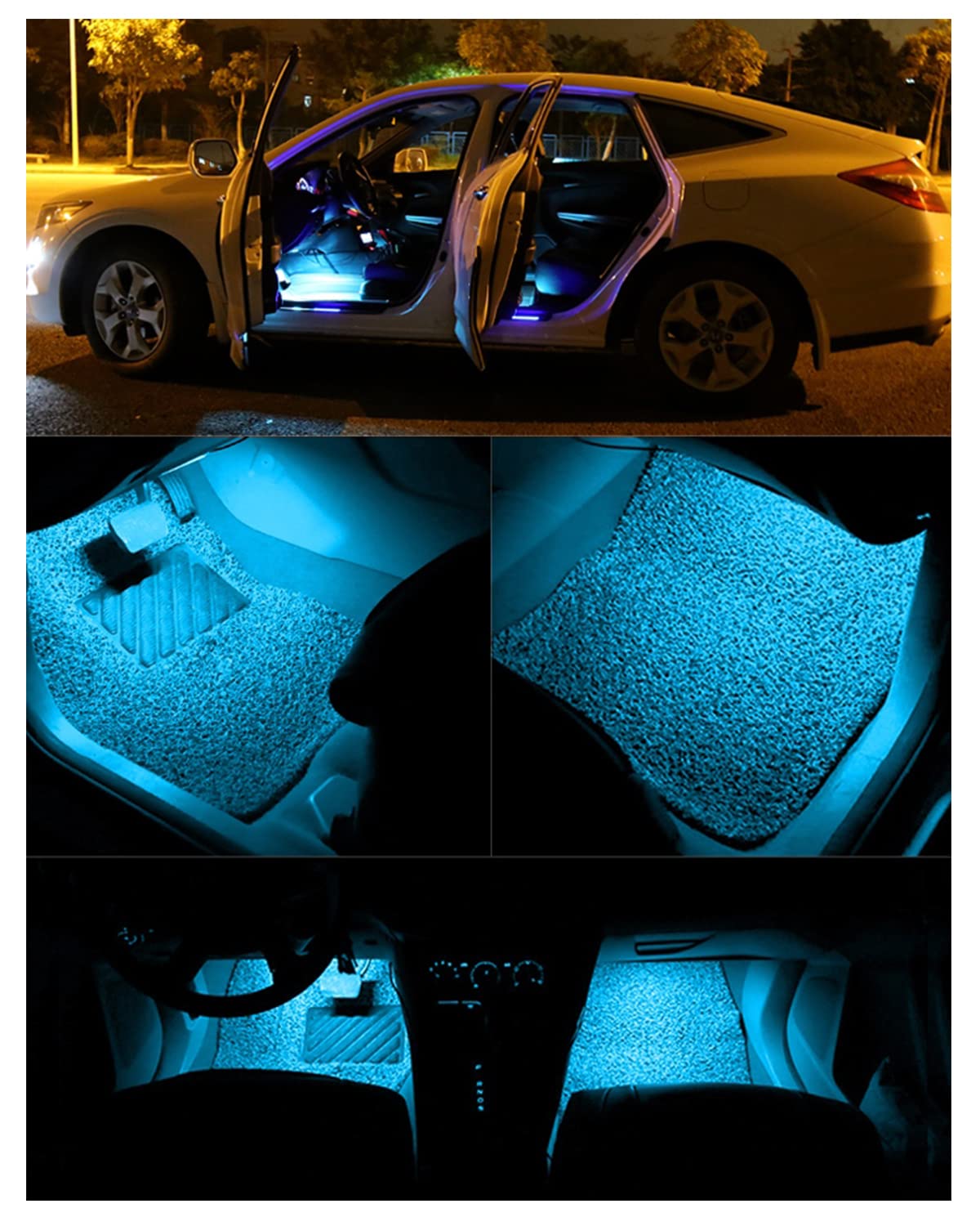 Ym E-Bright Led Strip Lights For Cars 27Cm 5050 15Smd 300Lumen Waterproof Car Underglow Lights- Motorcycles Golf Cart Boat Led I