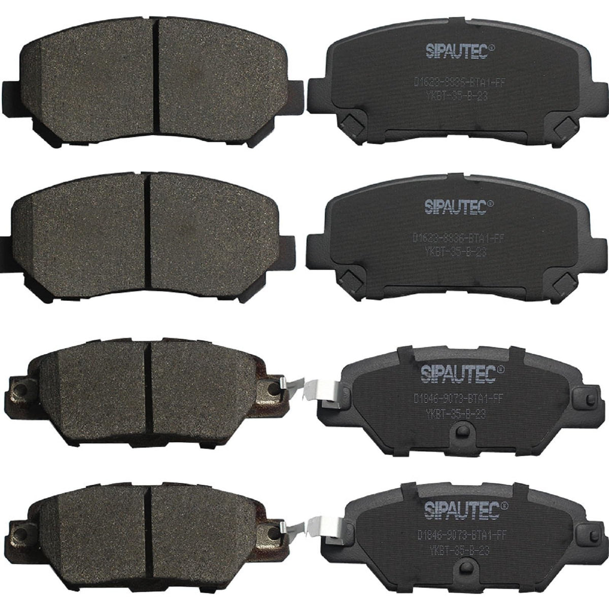 Sipautec-Ceramic Disc Brake Pads 4-Wheel Set Replacement For 2016 2017 2018 2019 2020 2021 Mazda Cx-5 (Front+Rear)