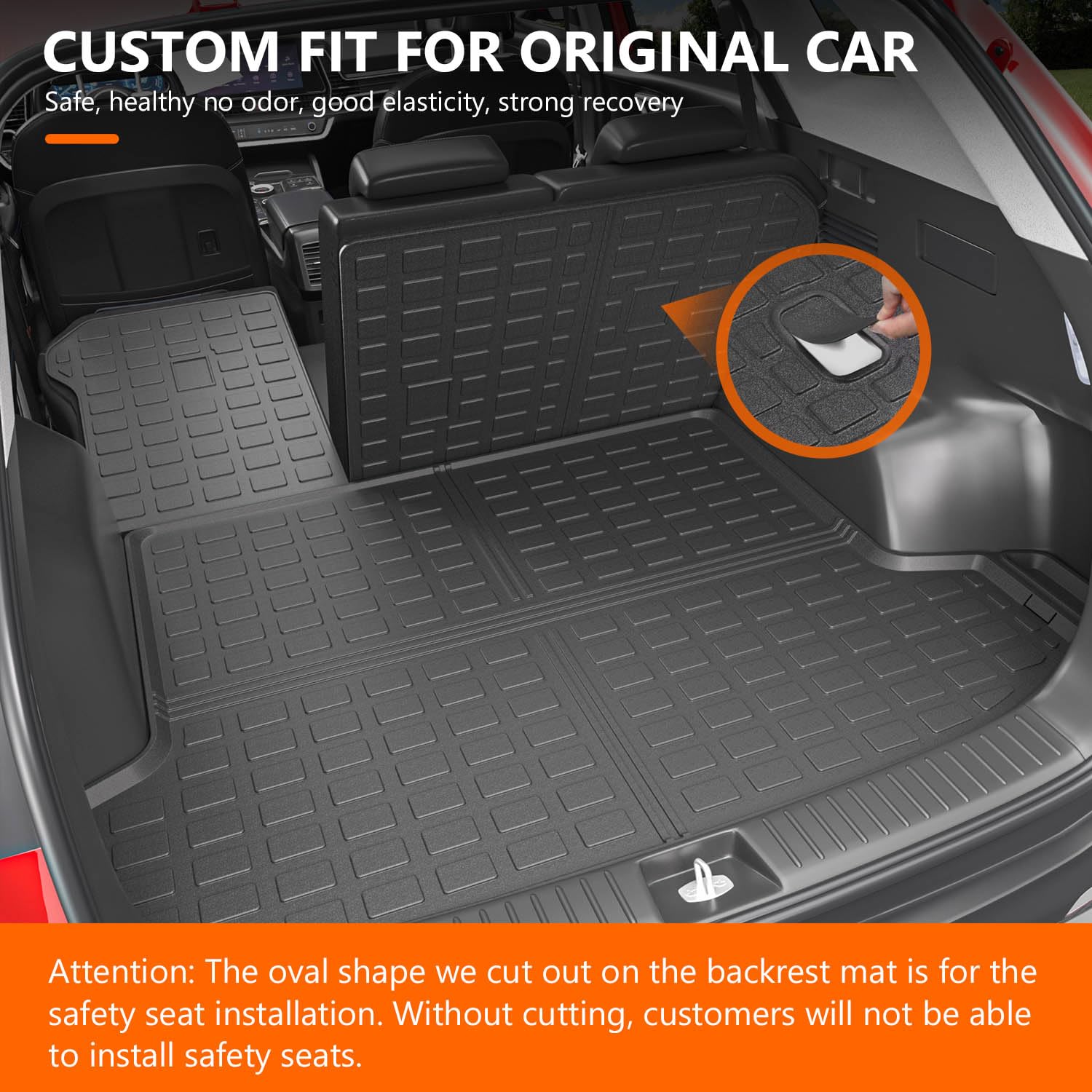 Powoq Fuel Floor Mat Compatible With 2023-2025 Kia Sportage Trunk Mat Tpe Floor Liner Cargo Mat Cargo Liner Replacement For 2023