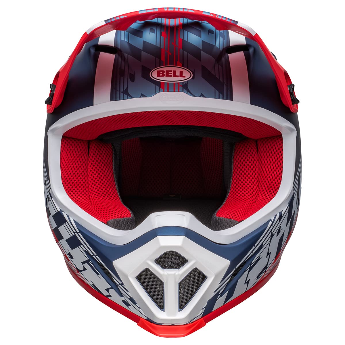 Bell Mx-9 Mips Dirt Helmet (Offset Matte Metallic Blue/White - 2X-Large)