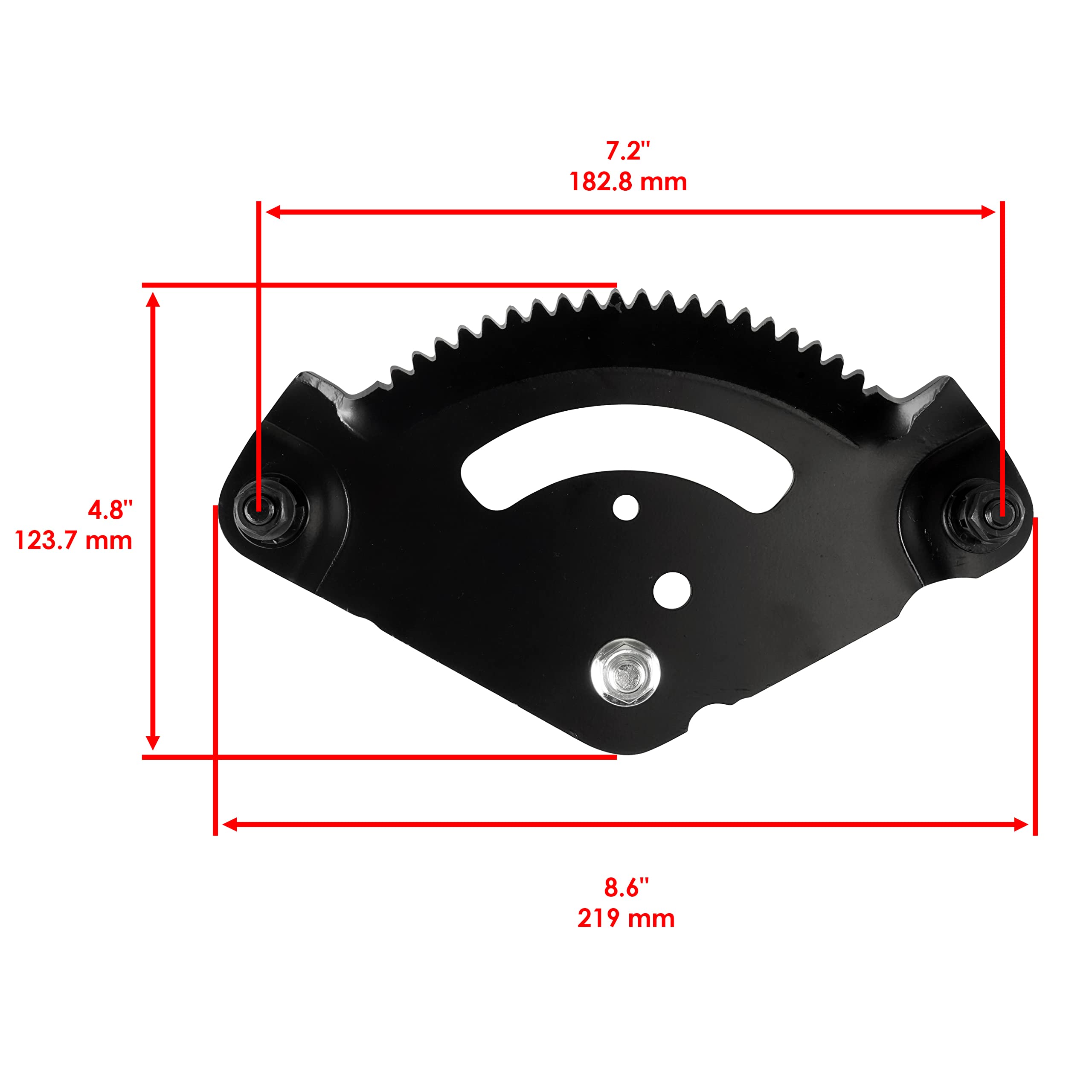 Caltric Steering Sector Plate Pinion Gear Compatible With Mtd Cub Cadet 717-1550F 7171550 7171554 Toro 1193976 1120862