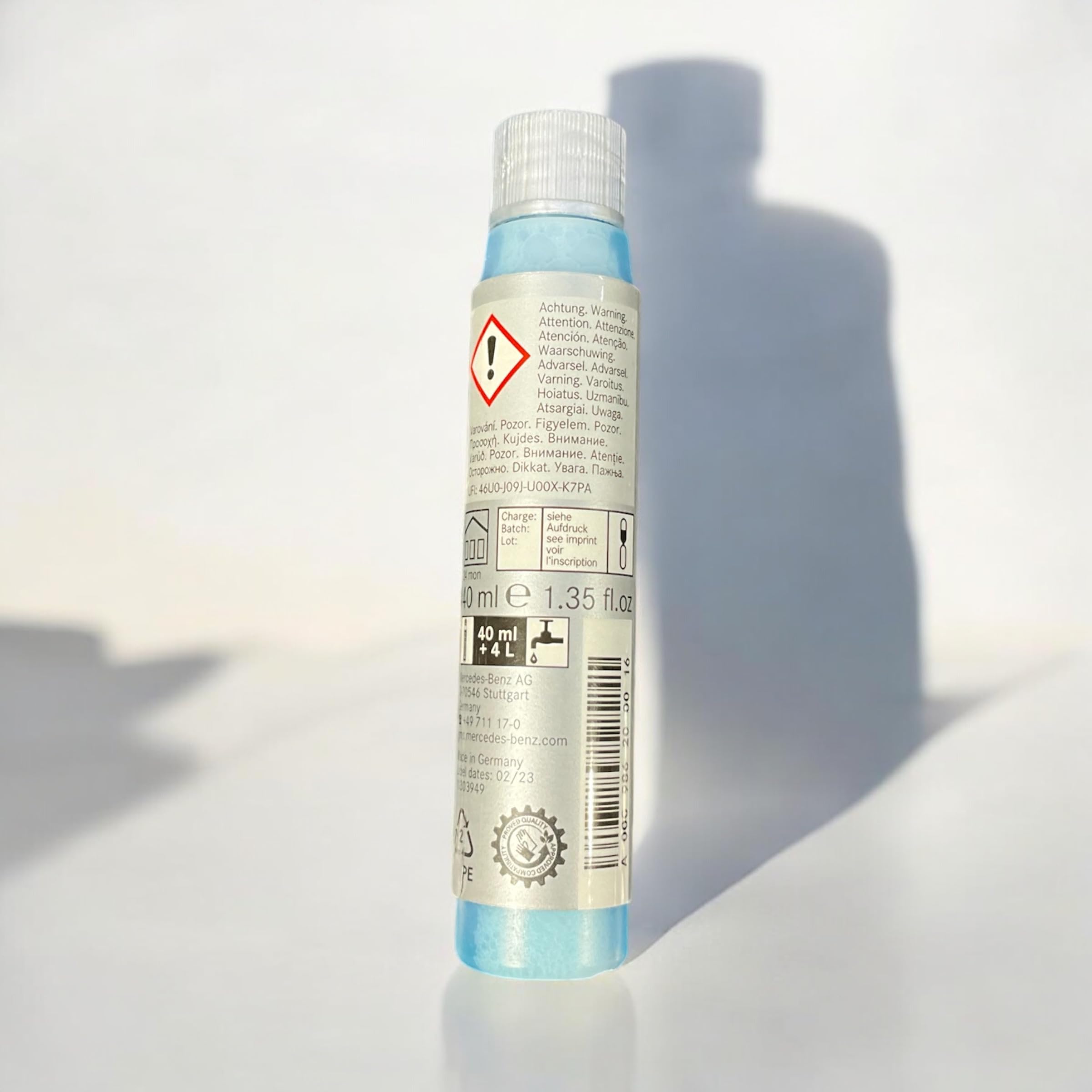 Mercedes-Benz Summerfit Windshield Washer Fluid Concentrate - High-Performance Cleaner for Optimal Visibility, 1.5L