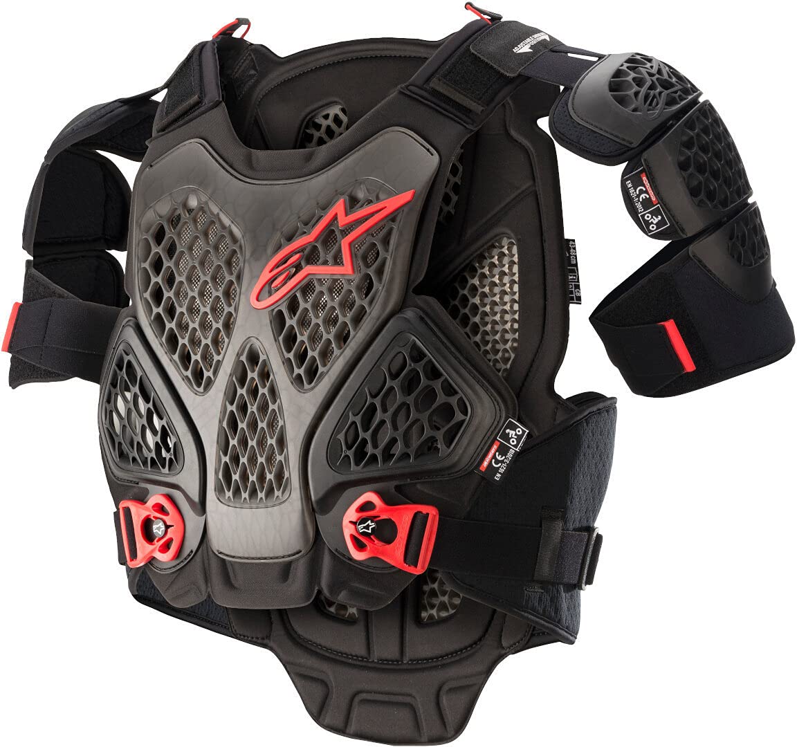 Alpinestars A-6 Chest Protector Black/Anthracite Xl/2X (6700022-1036-XLX)