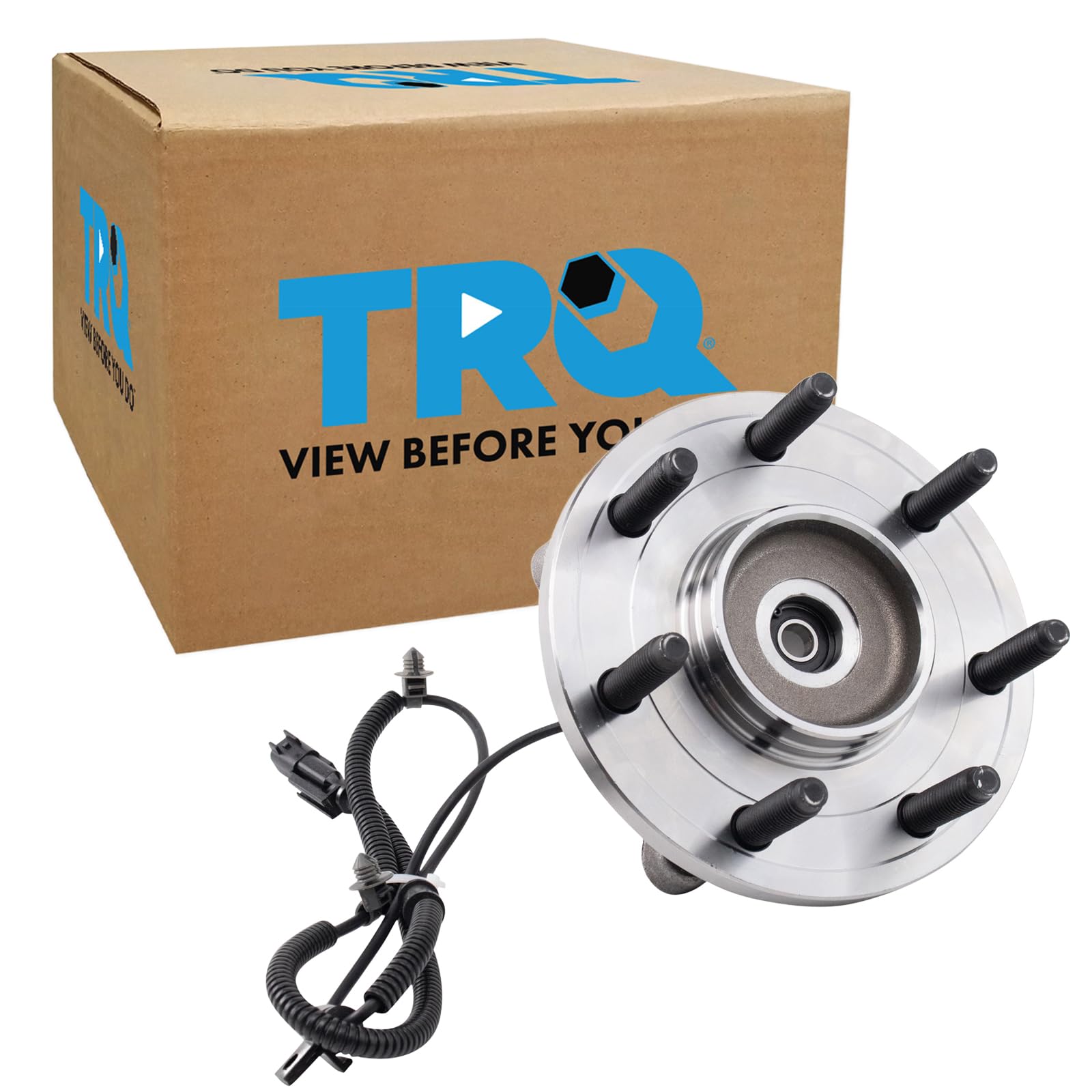 Trq Front Wheel Bearing & Hub Assembly With Abs Sensor Compatible With 2010-2014 Ford F-150