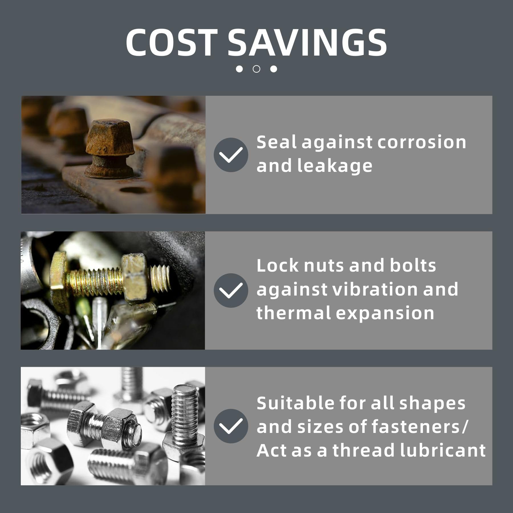 Threadlocker Blue 243 - Removable Thread Locker, Medium Strength Thread Locking Sealants 50Ml For Bolts, Nuts Lock Tight, Anaero