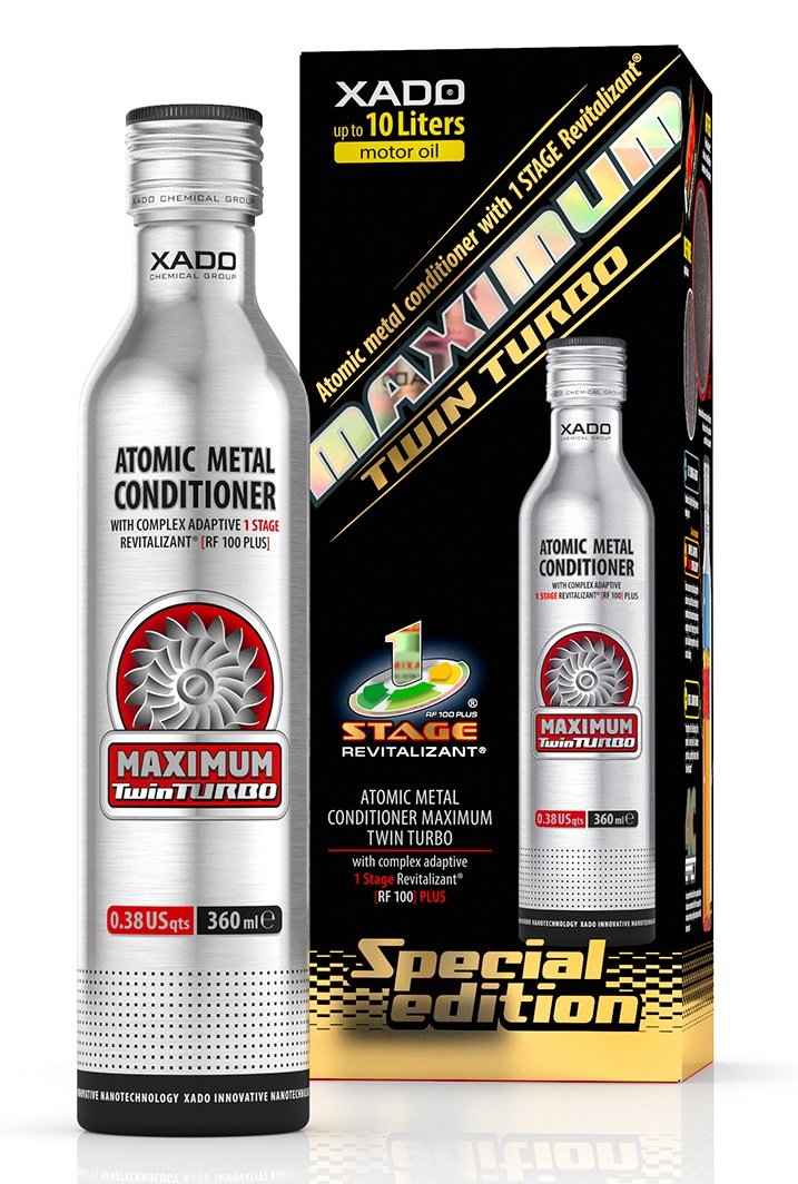 Xado Engine Oil Additive Metal Conditioner Engine Treatment - Wear Protection & Rebuilding Of Worn Metal - Premium Version - 1 S