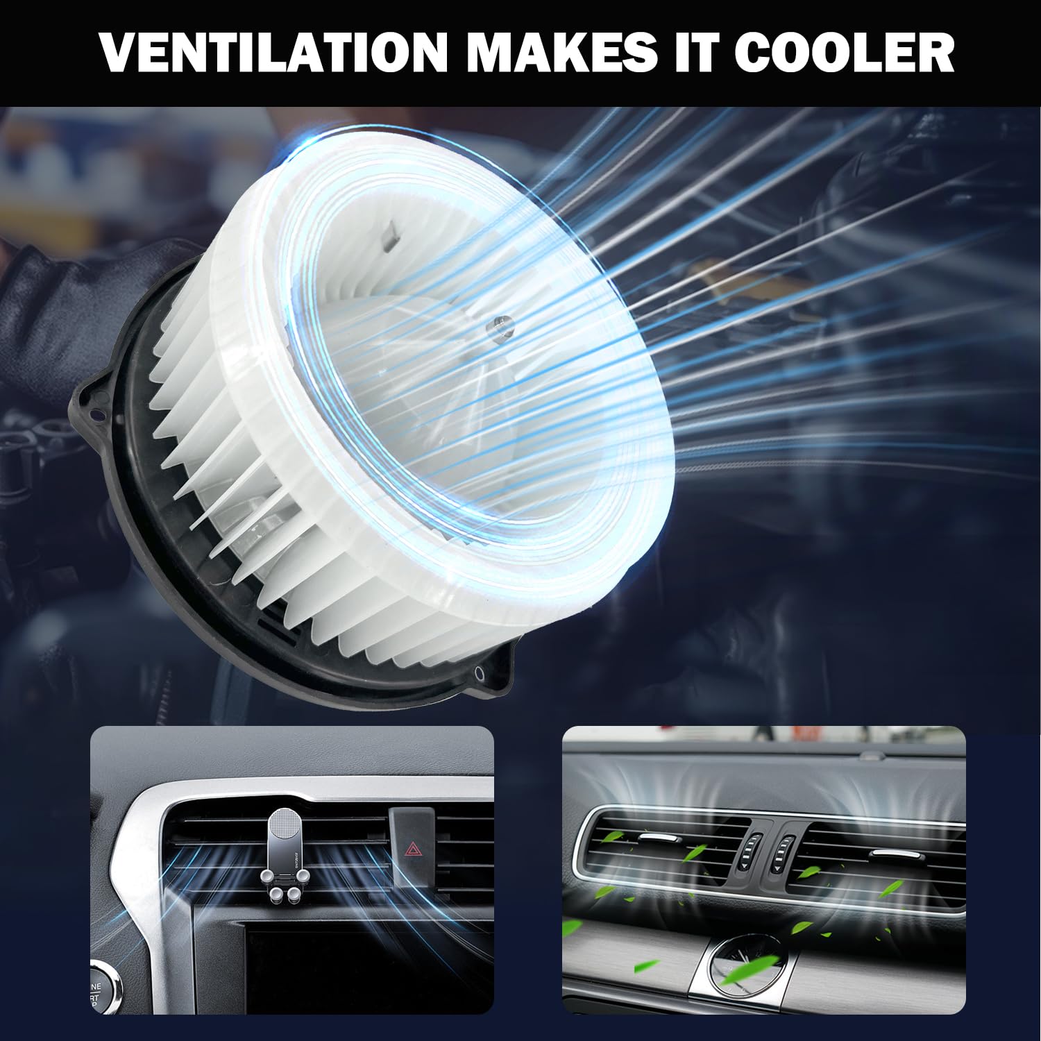 Aspligo 700192 Ac Heater Blower Motor Fan Assembly Fit For Acura Rl 2005-2012, For Honda Odyssey 2005-2010, Ridgeline 2006-2007