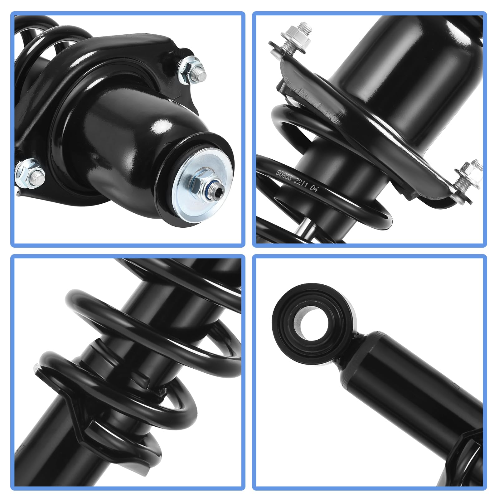 Yitamotor Rear Complete Strut Quick Struts Shocks And Coil Spring Assembly Compatible With 2009-2010 Pontiac Vibe, 2009-2013 Cor