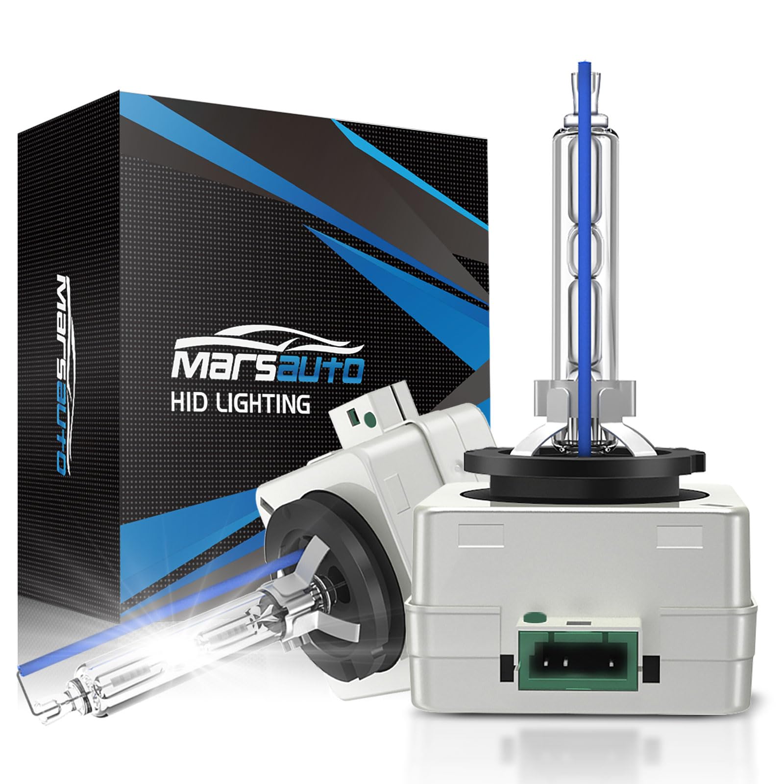 Marsauto D1S Hid Bulbs, 6000K Cold White, Xenon Bulb(Not Halogen/Led Bulbs), 5 Years Lifespan, Waterproof Design, Up To 350% Bri