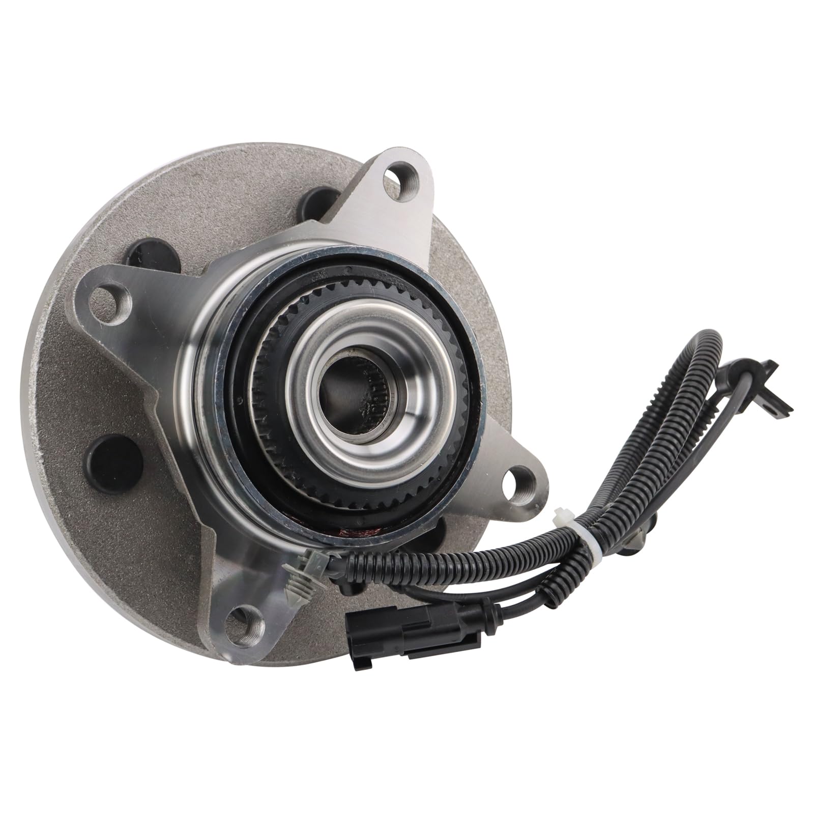 Trq Front Passenger Side Wheel Bearing & Hub Assembly With Abs Sensor Compatible With 2011-2014 Ford Expedition 2010-2014 F-150