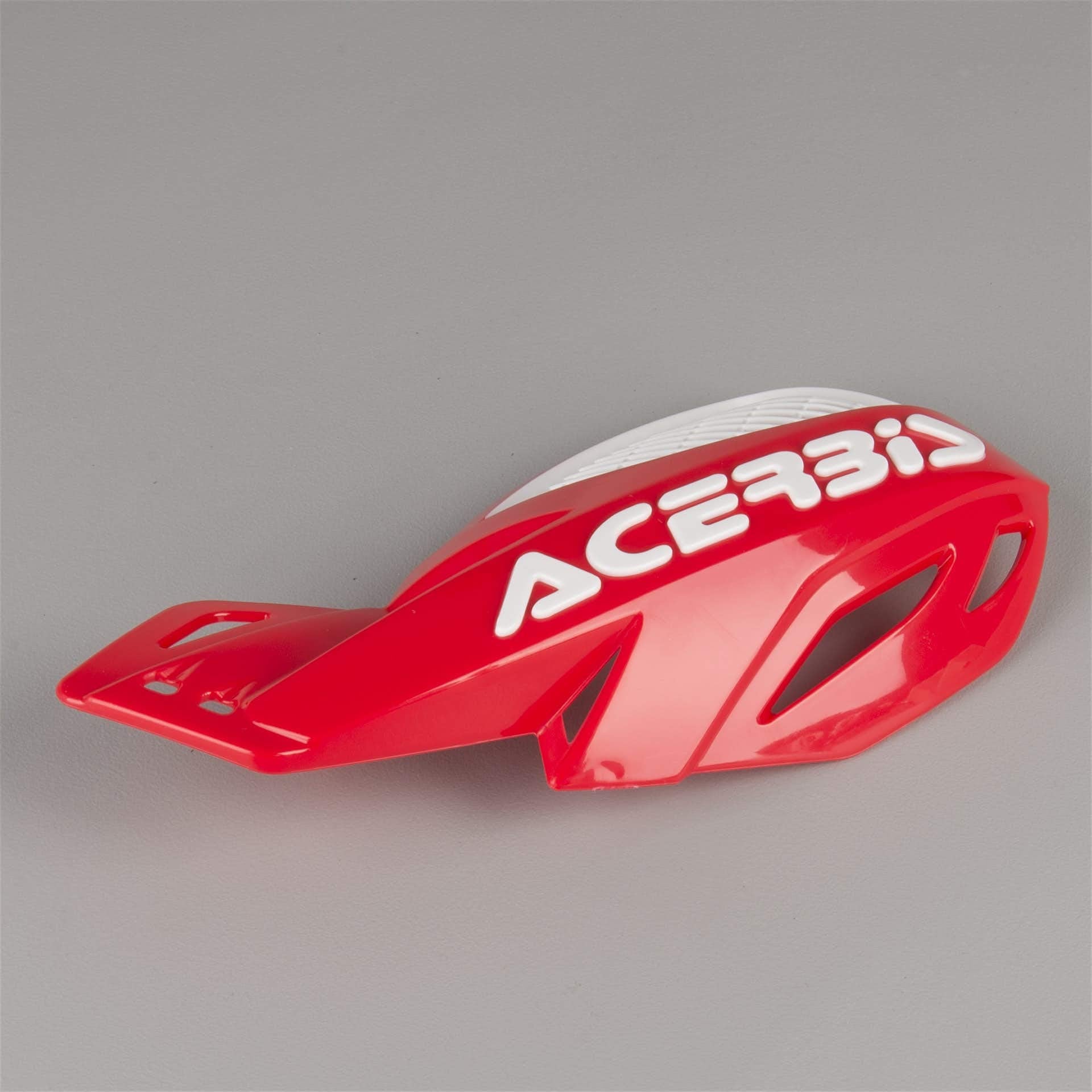 Acerbis Uniko Mx Vented Handguards (Red/White)