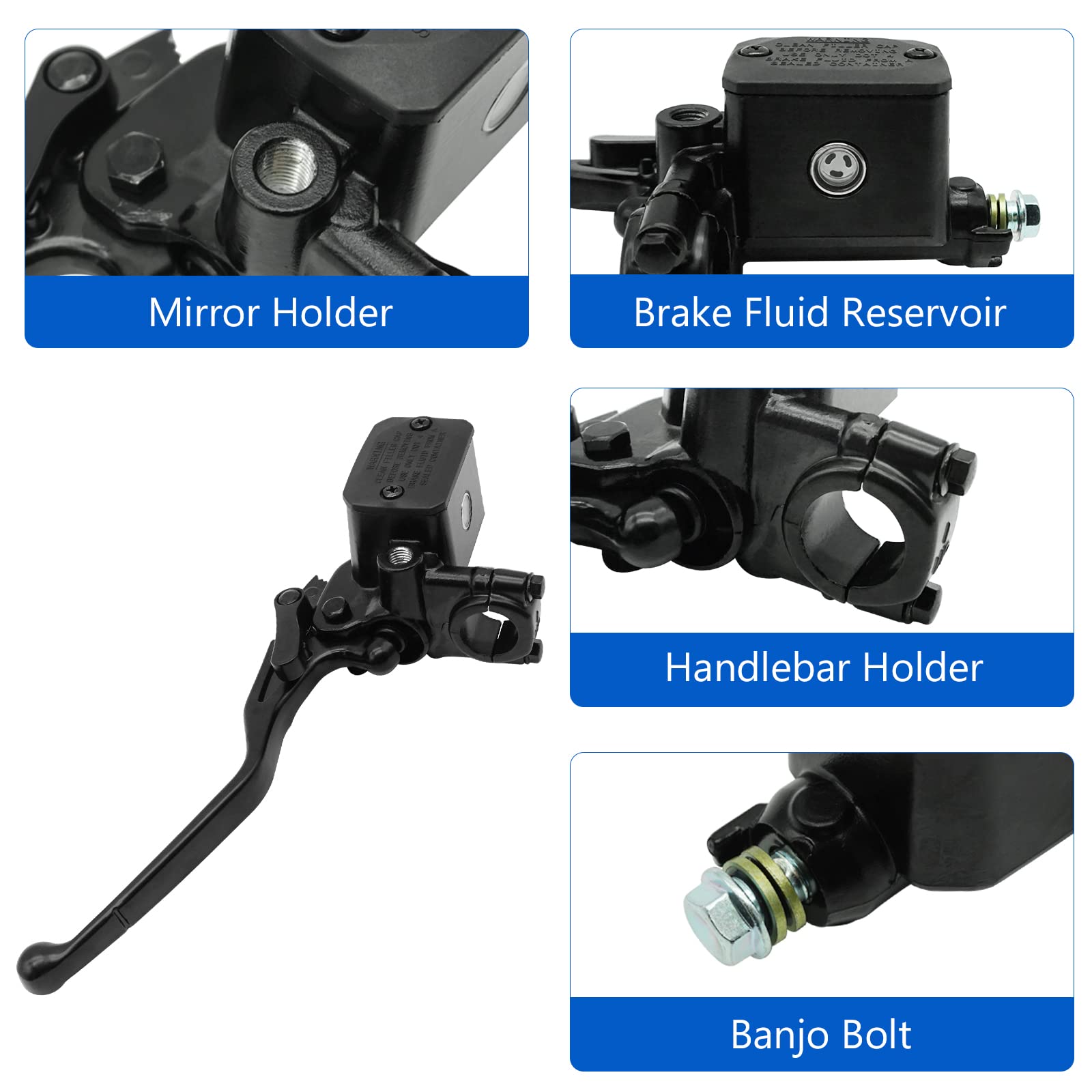 Front Left Brake Master Cylinder For Can Am Outlander Renegade 450 500 570 650 800 850 1000 2012-2021 All Editon, OEM# 705600865