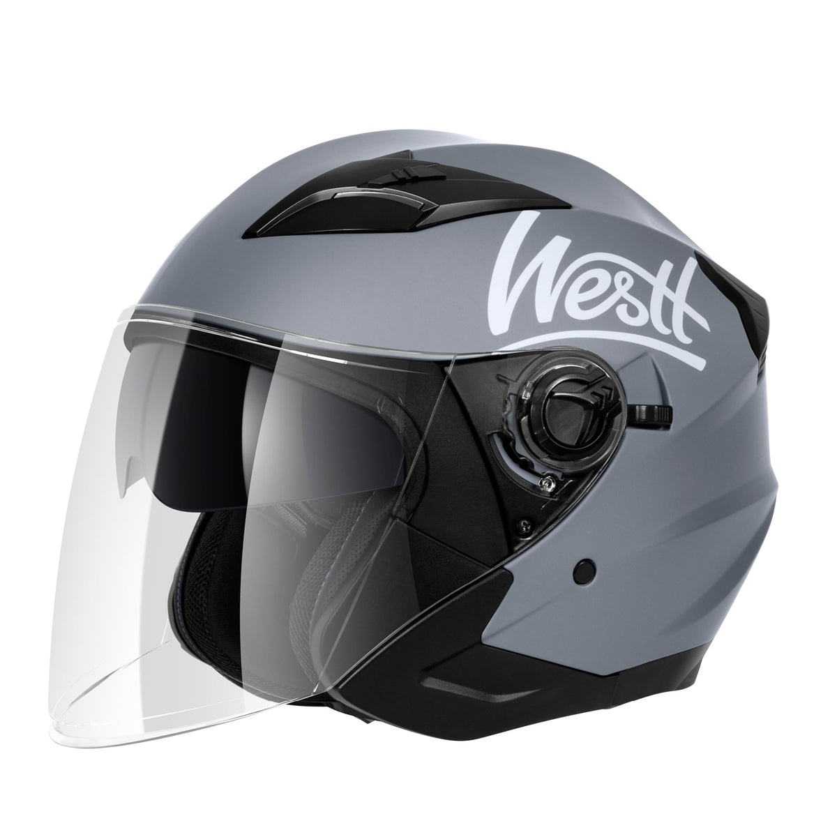 Westt Helmets For Adults- Open Face Helmet With Dual Sun Visor- Motorcycle Helmet For Men And Women Dot Approved Scooter Motorbi