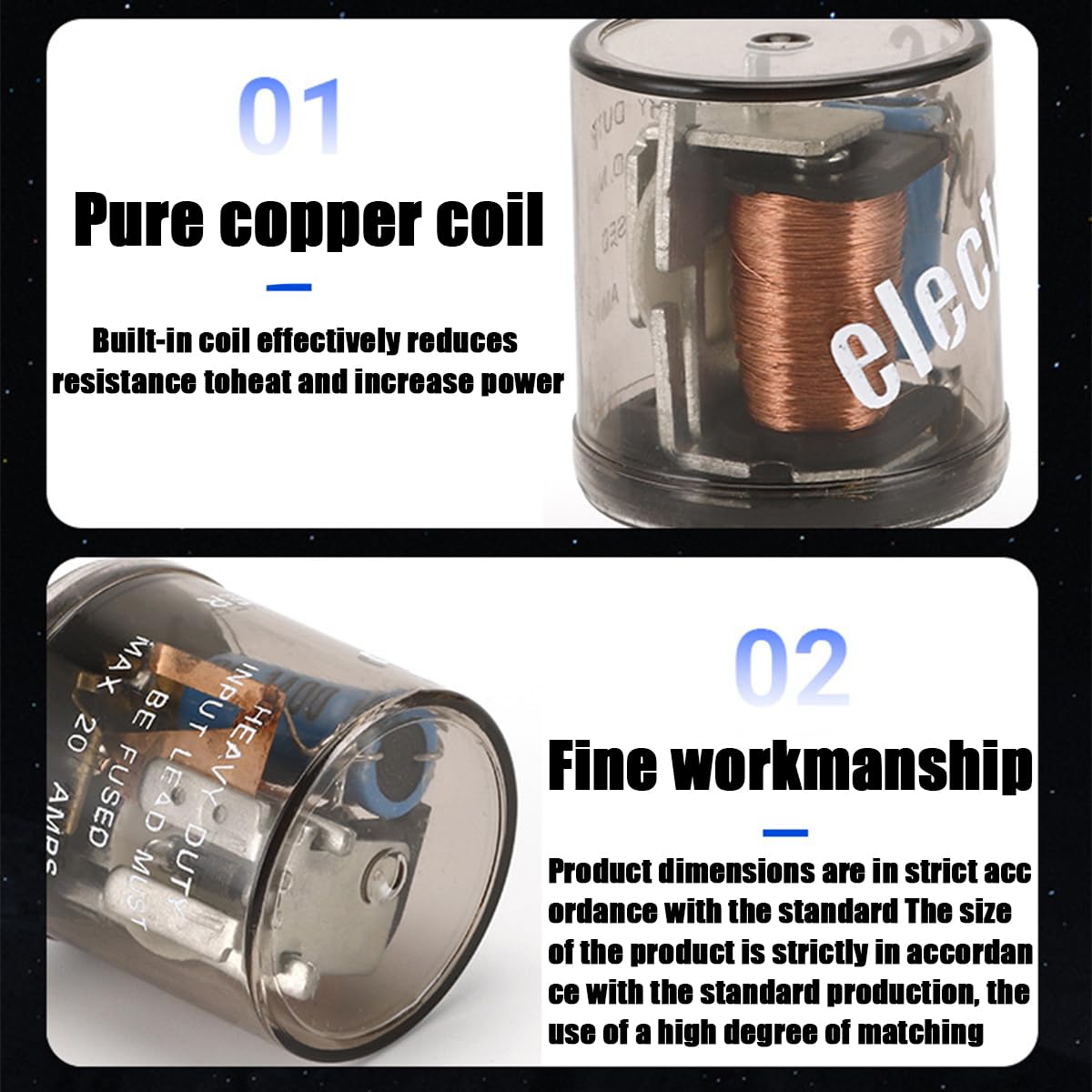 Zipelo 2 Pin Electronic Flasher Relay, 2 Pcs 12V Car Led Turn Signal Flasher Relay, Prong Round, Fix Turn Signal Bulbs Fast Hype