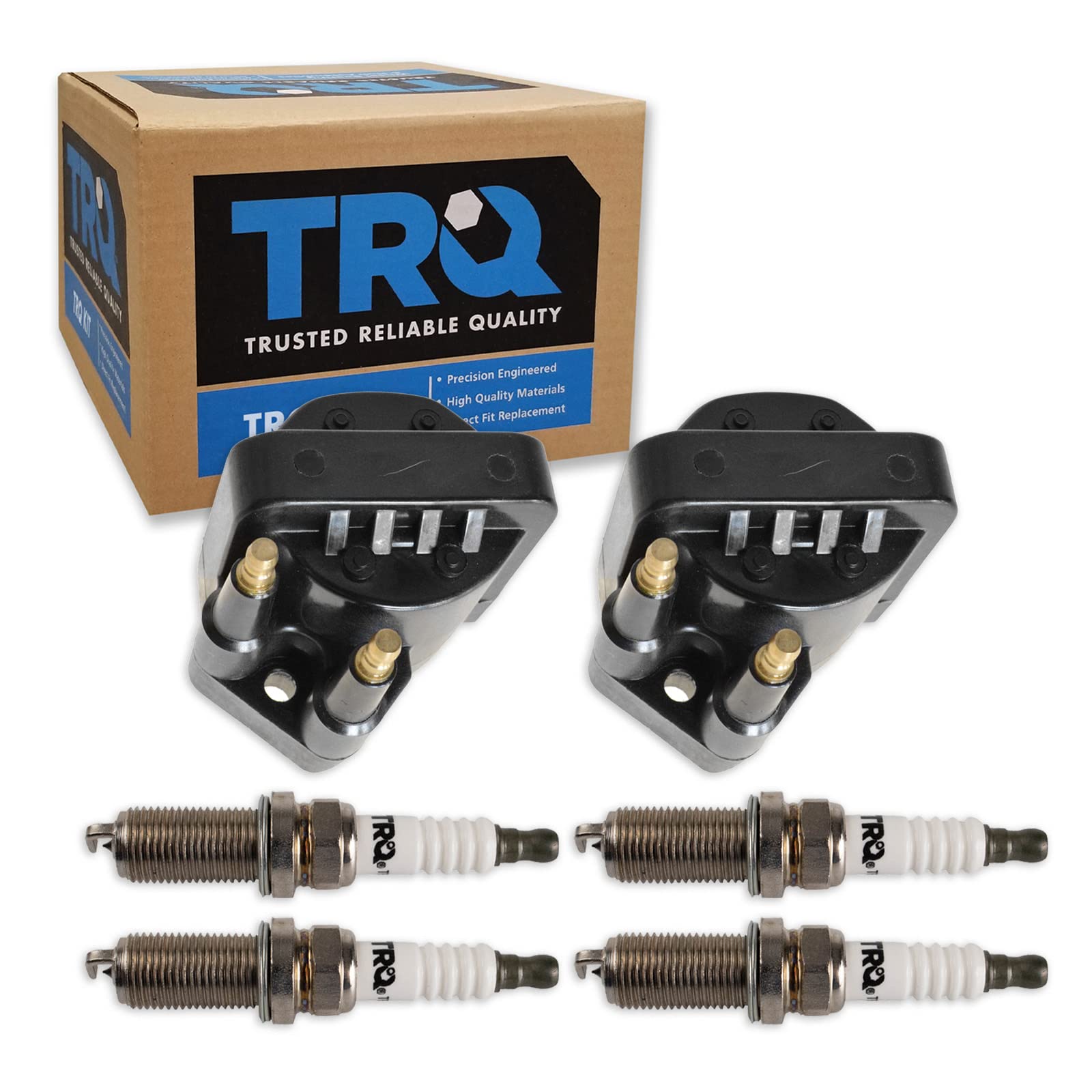 Trq Ignition Kit Ignition Coil Spark Plugs Compatible With 2000-2002 Saturn Sc2 Sl2 2000-2001 Sw2