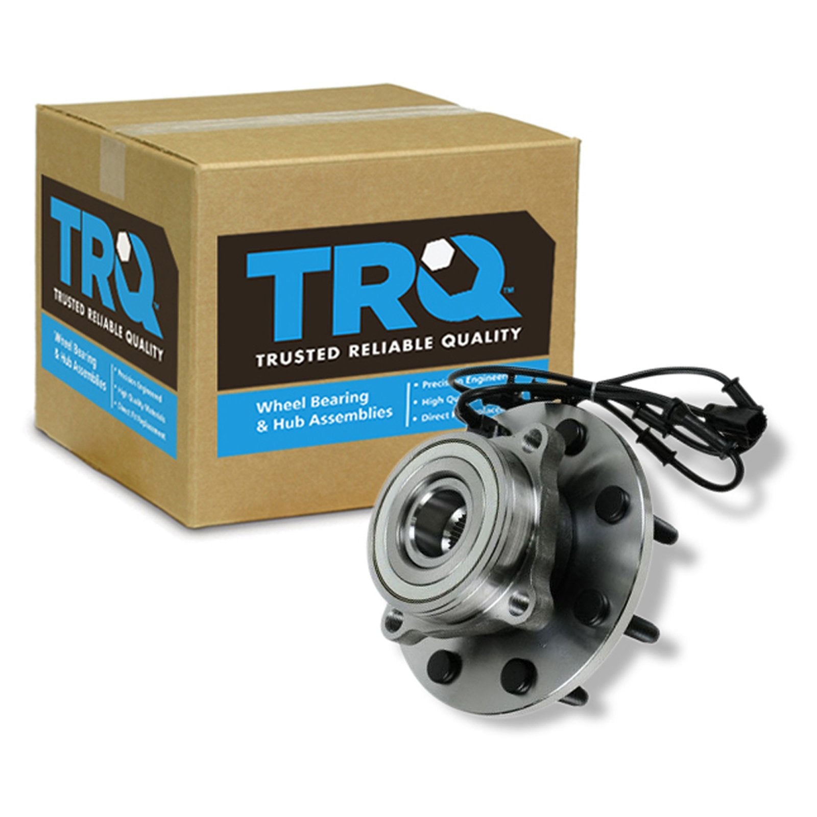 Trq Front Wheel Bearing & Hub Assembly 4Wd With Abs Sensor Compatible With 2003-2005 Dodge Ram 2500 Ram 3500