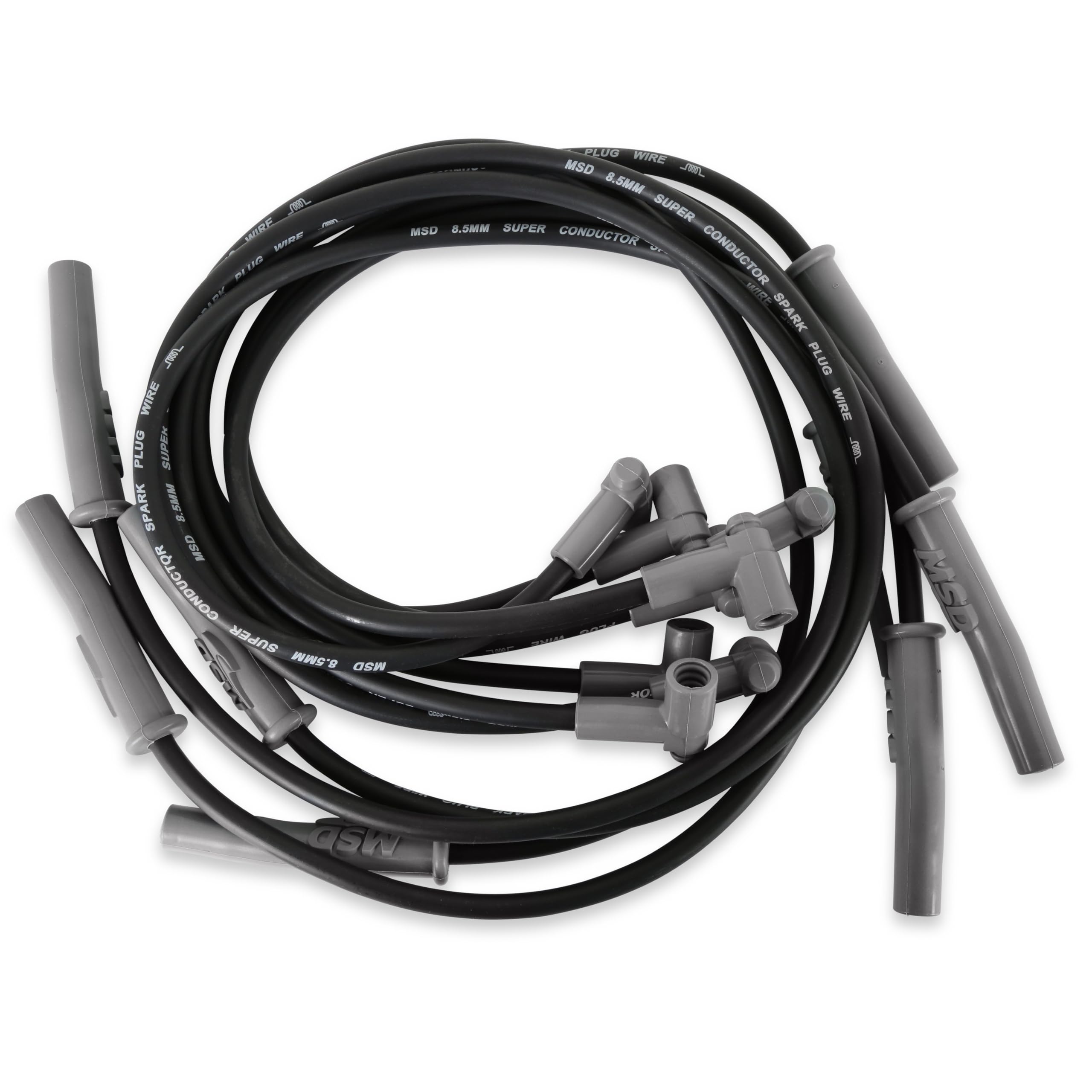Msd 31363 Super Conductor Spark Plug Wire Set Black