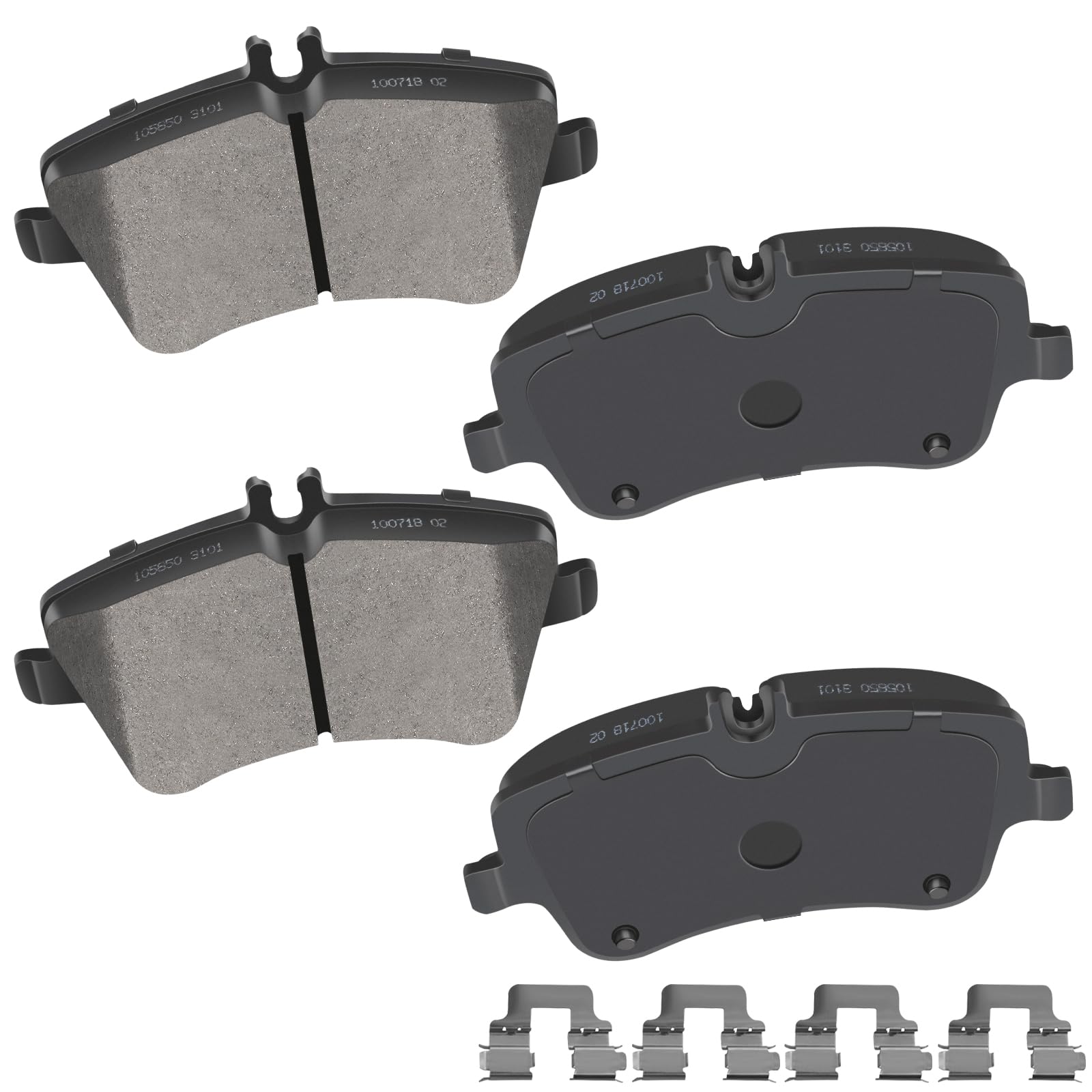 Cciyu D872 Front Ceramic Brake Pads Kits 4Pcs Fit For Mercedes-Benz C230,C240,C280,C3,C350,Clk3,Clk350,Slk280,Slk300