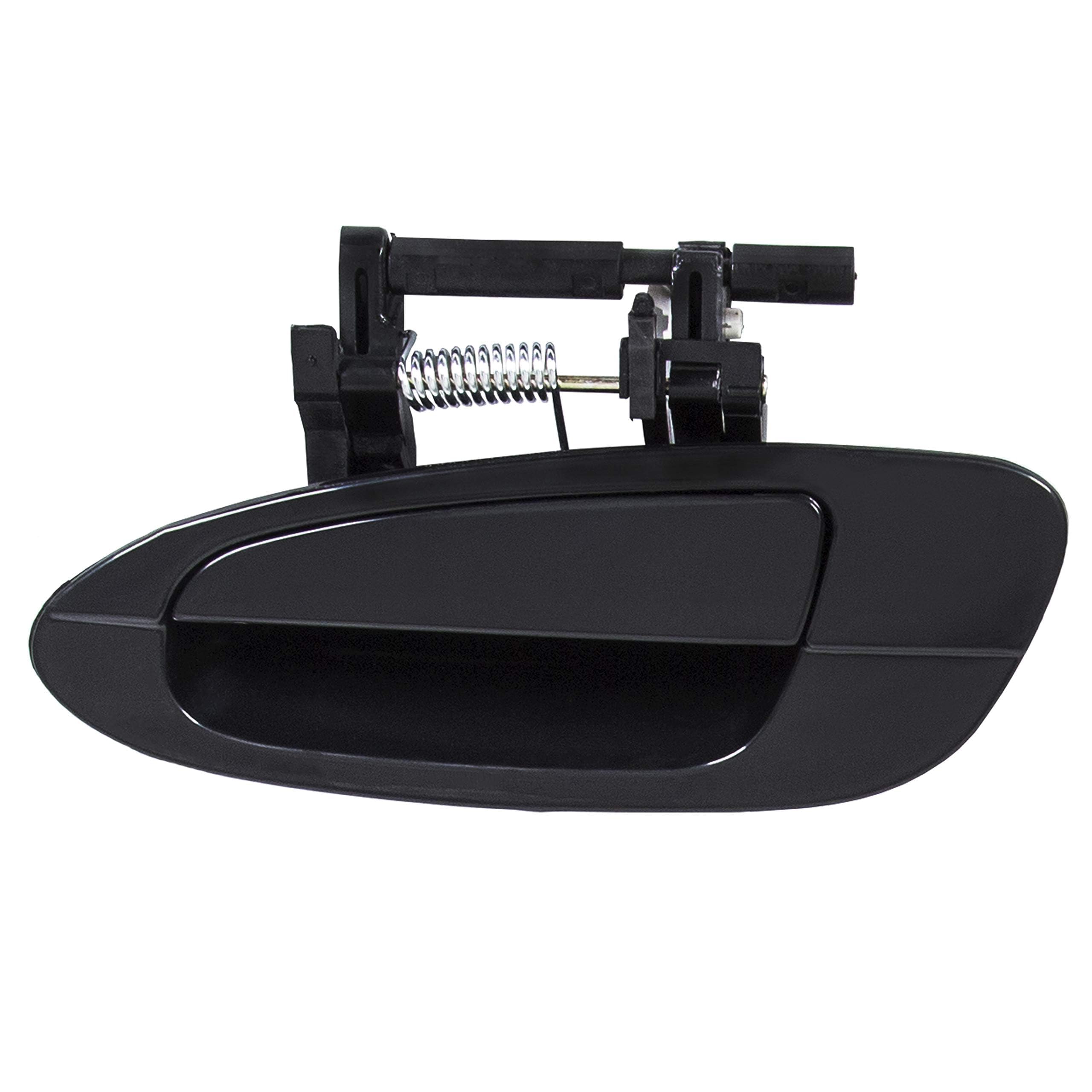 Ecotric Door Handle Rear Left Smooth Black Exterior Outside Compatible With 2002-2006 Nissan Altima Part # Ni1520112; 82607-8J00