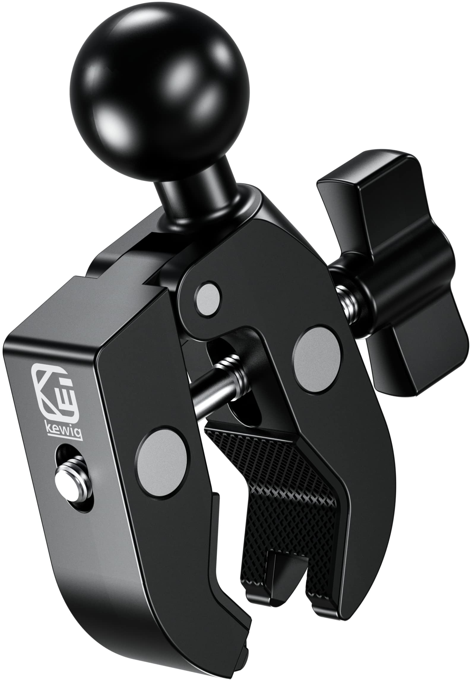 BRCOVAN 1   Ball Clamp Mount Base with Aluminum Alloy Tough-Claw, Fit Handlebar Rail 0.5   to 1.75   in Diameter, Fit for 