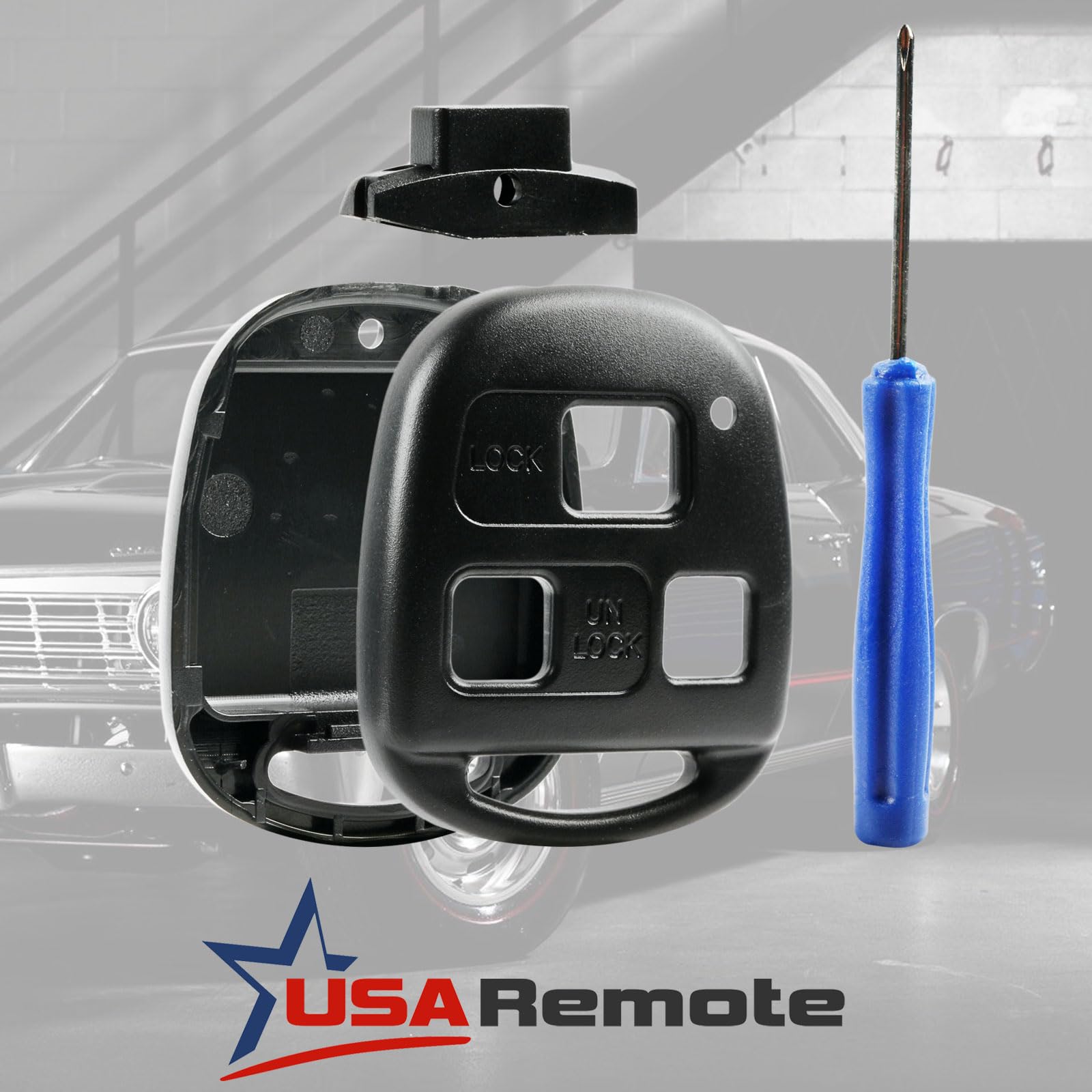 Fits Case Shell Key Fob Keyless Entry Remote (Cutting Not Required)