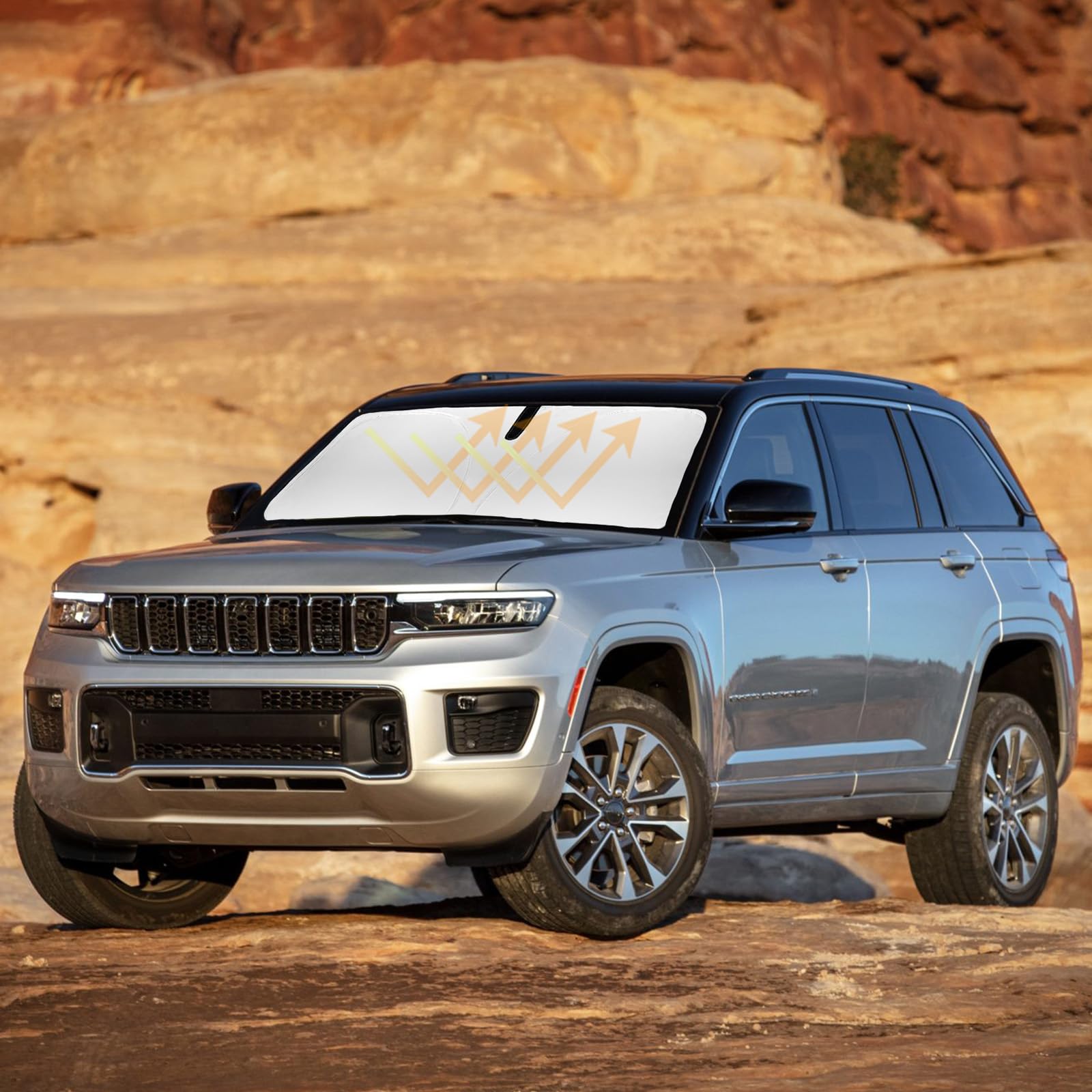 Sunshade For Cherokee Windshield Sun Shade For Jeep Cherokee 2014-2024 2025 (Not For Jeep Grand Cherokee) Accessories Front Wind