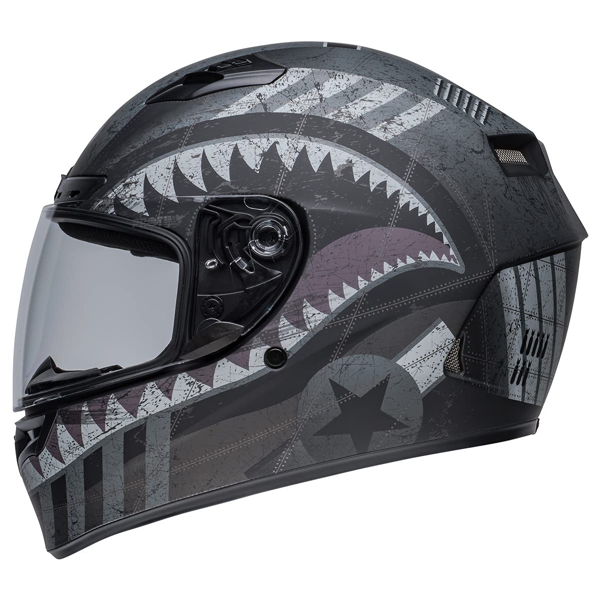 Bell Qualifier Dlx Mips Street Helmet (Devil May Care Matte Black/Gray - X-Large)