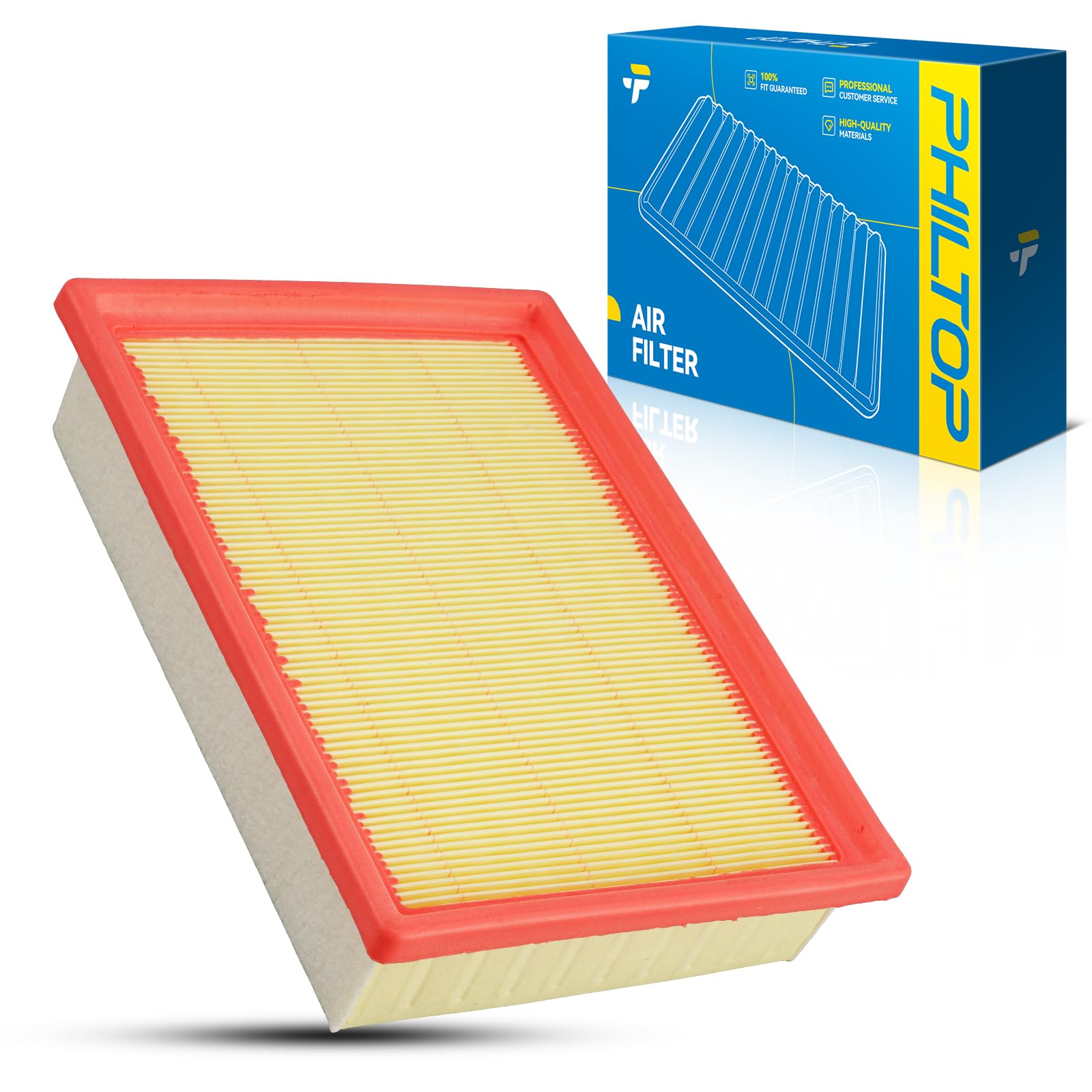 PHILTOP Engine air filter CA11222 Replacement for Chevrolet Sonic 2012-2020, 1.4L 1.8L, Flexible Panel