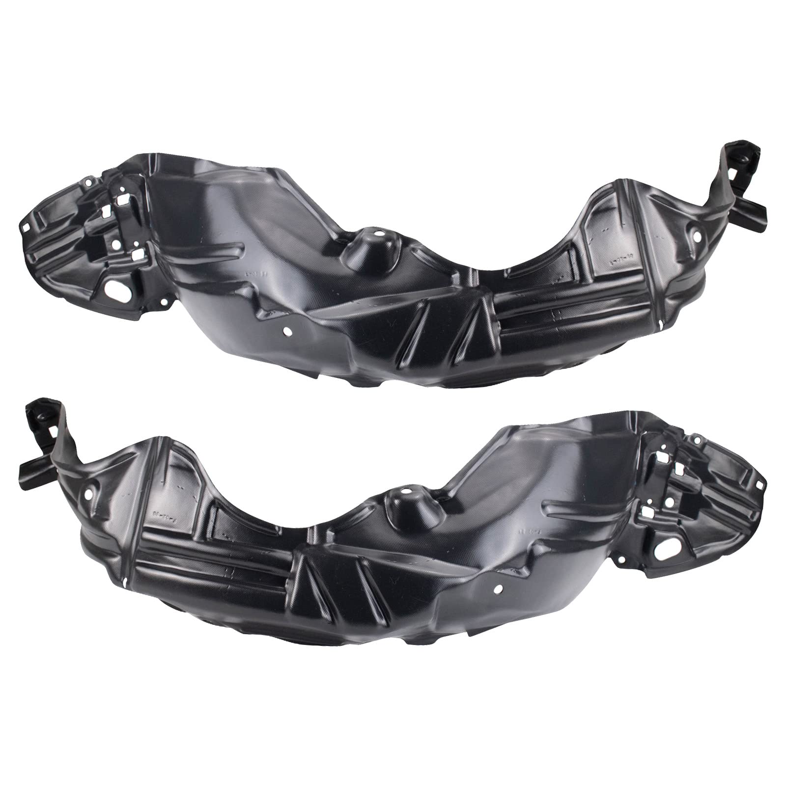 Trq Inner Fender Liner Set Compatible With 2018-2019 Toyota Prius C To1248241 To1249241